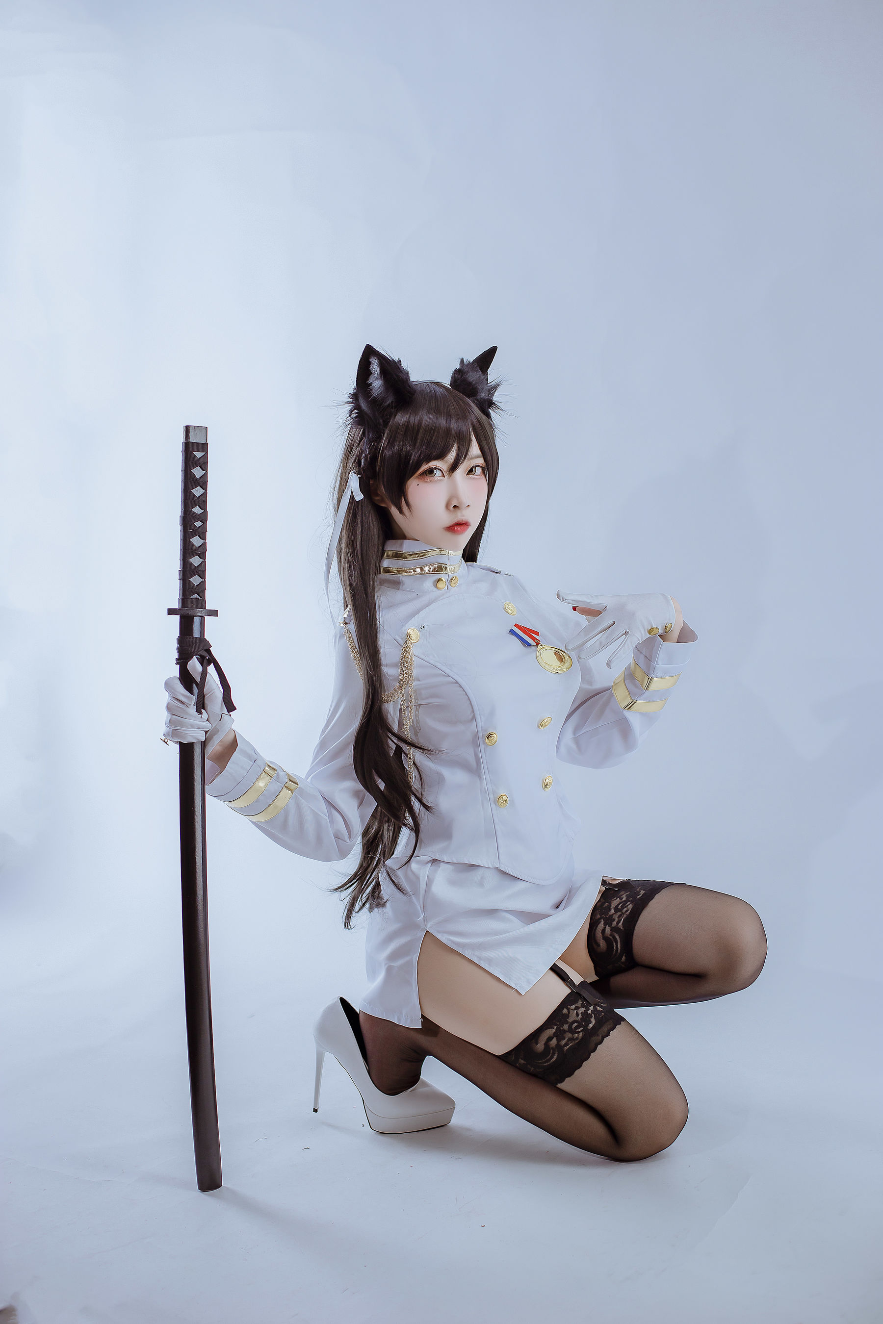 [Cosplay写真] 人气Coser二佐Nisa - 犬之眷之碧蓝爱宕 军装