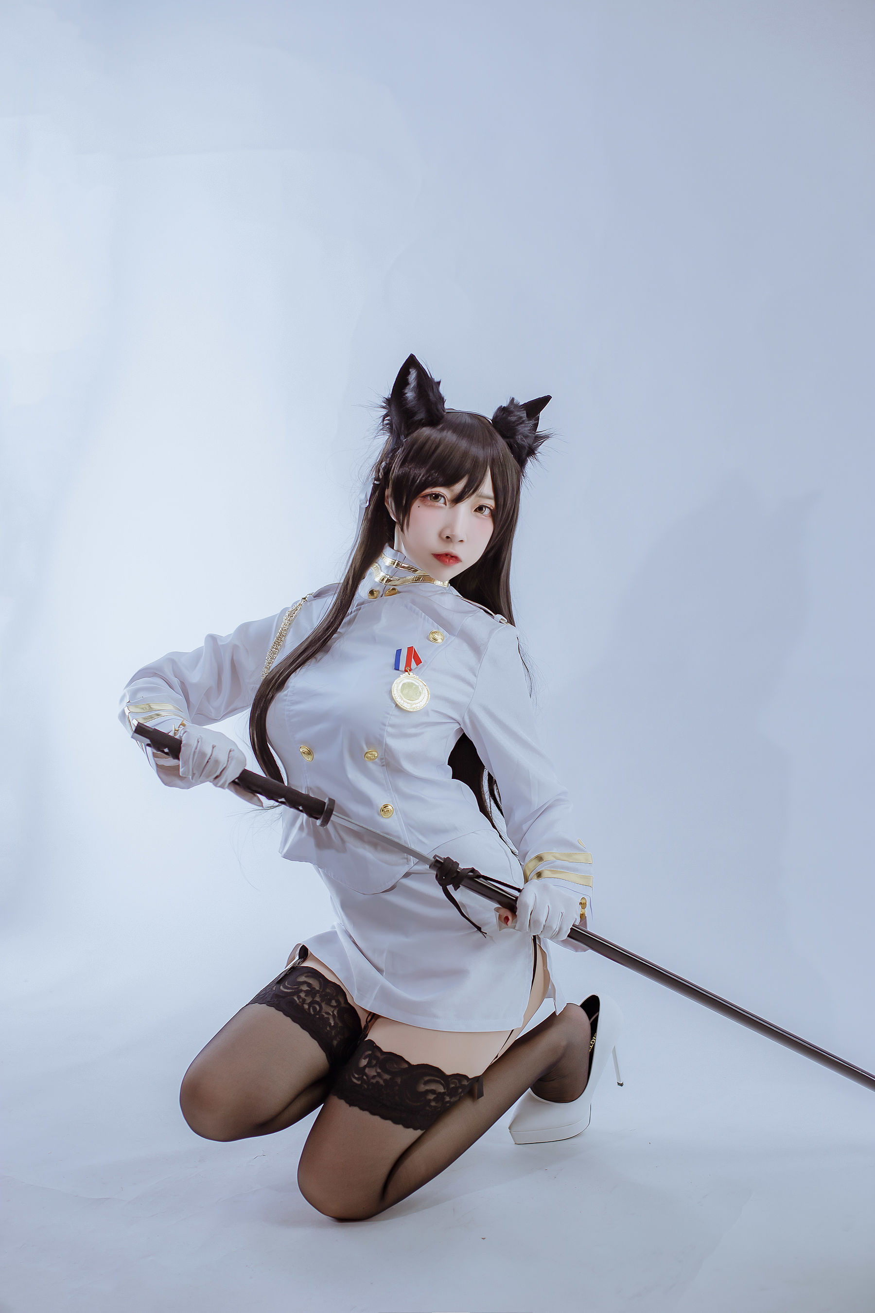 [Cosplay写真] 人气Coser二佐Nisa - 犬之眷之碧蓝爱宕 军装