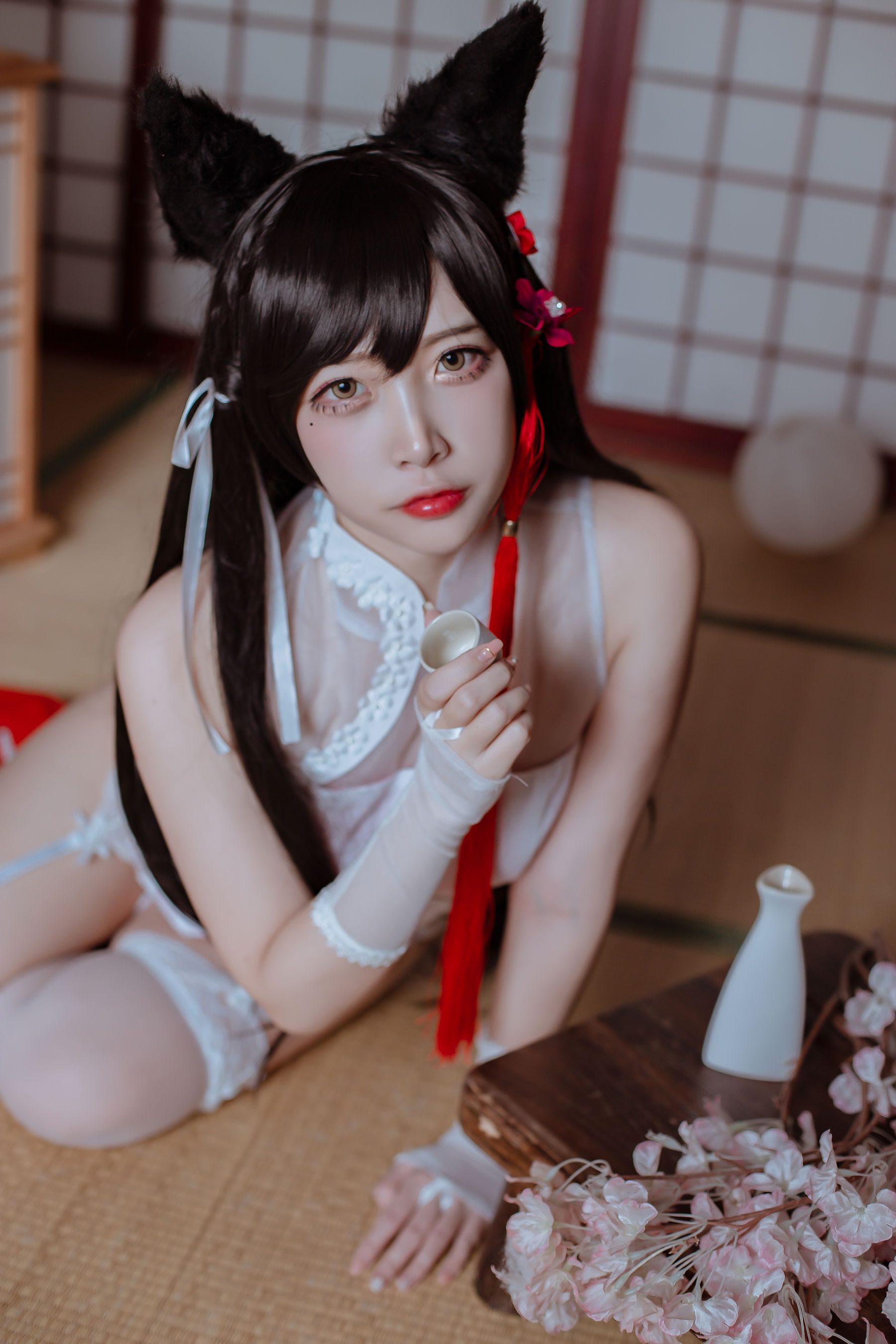 [Cosplay写真] 人气Coser二佐Nisa - 犬之眷之碧蓝爱宕 旗袍