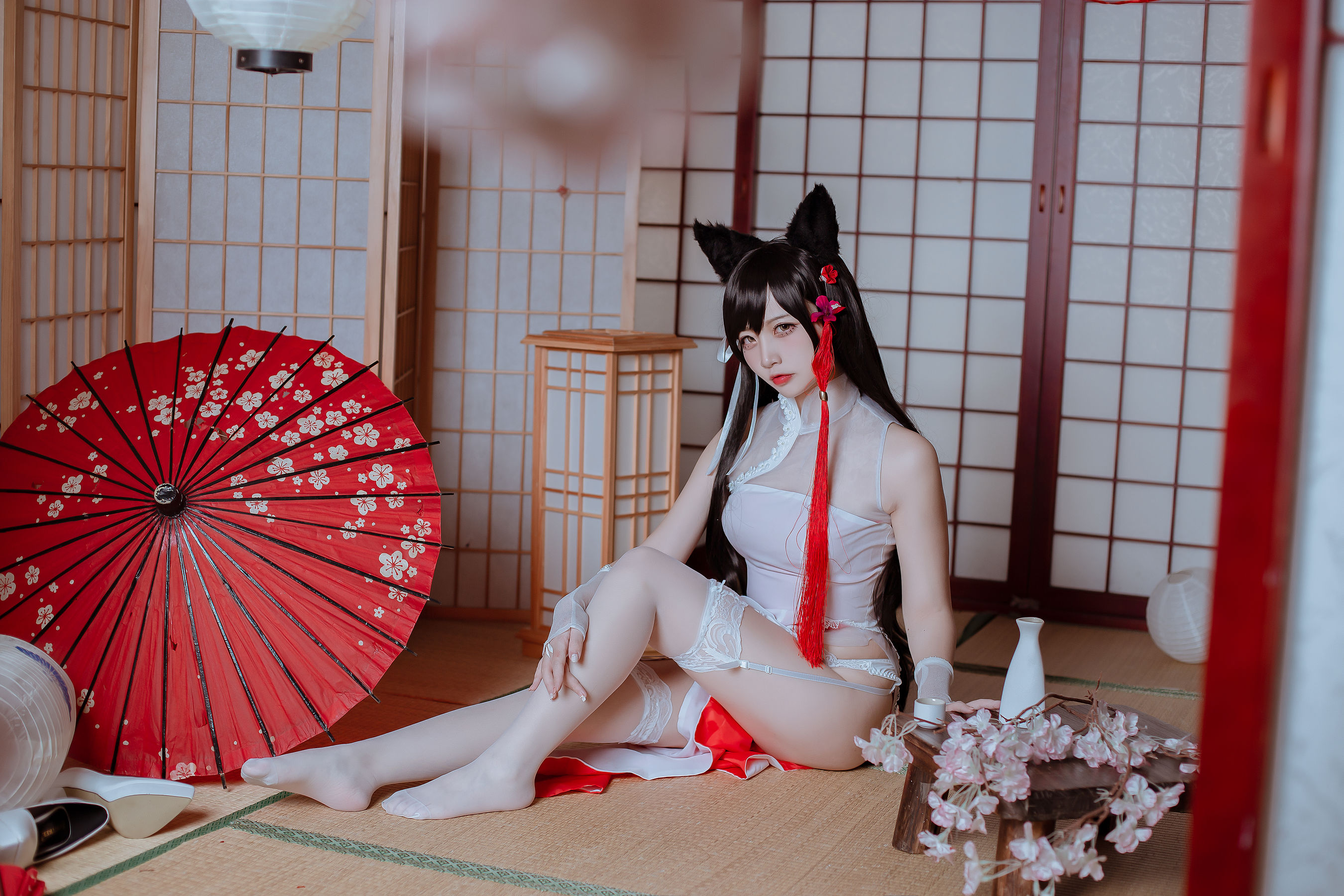[Cosplay写真] 人气Coser二佐Nisa - 犬之眷之碧蓝爱宕 旗袍