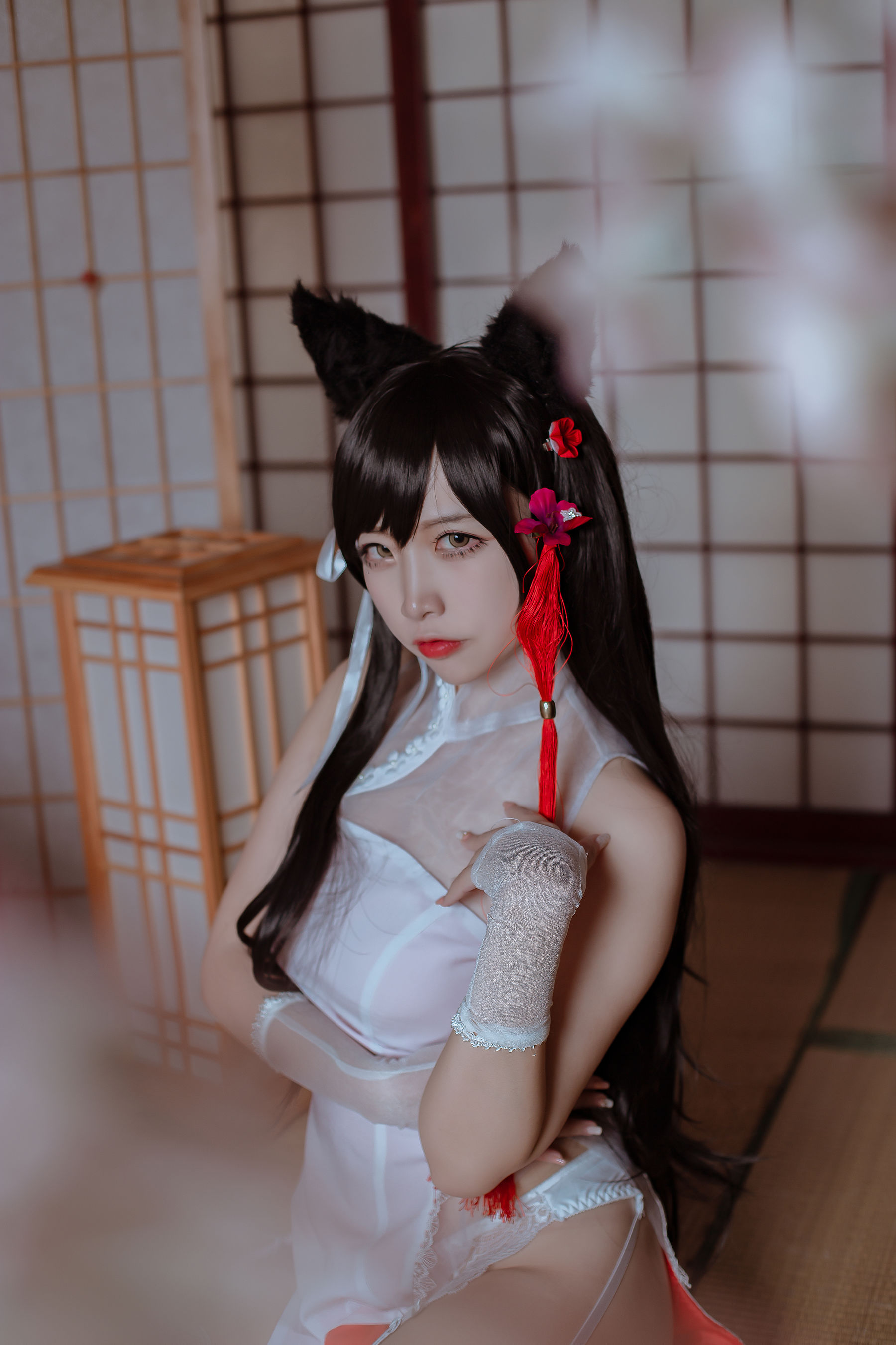 [Cosplay写真] 人气Coser二佐Nisa - 犬之眷之碧蓝爱宕 旗袍