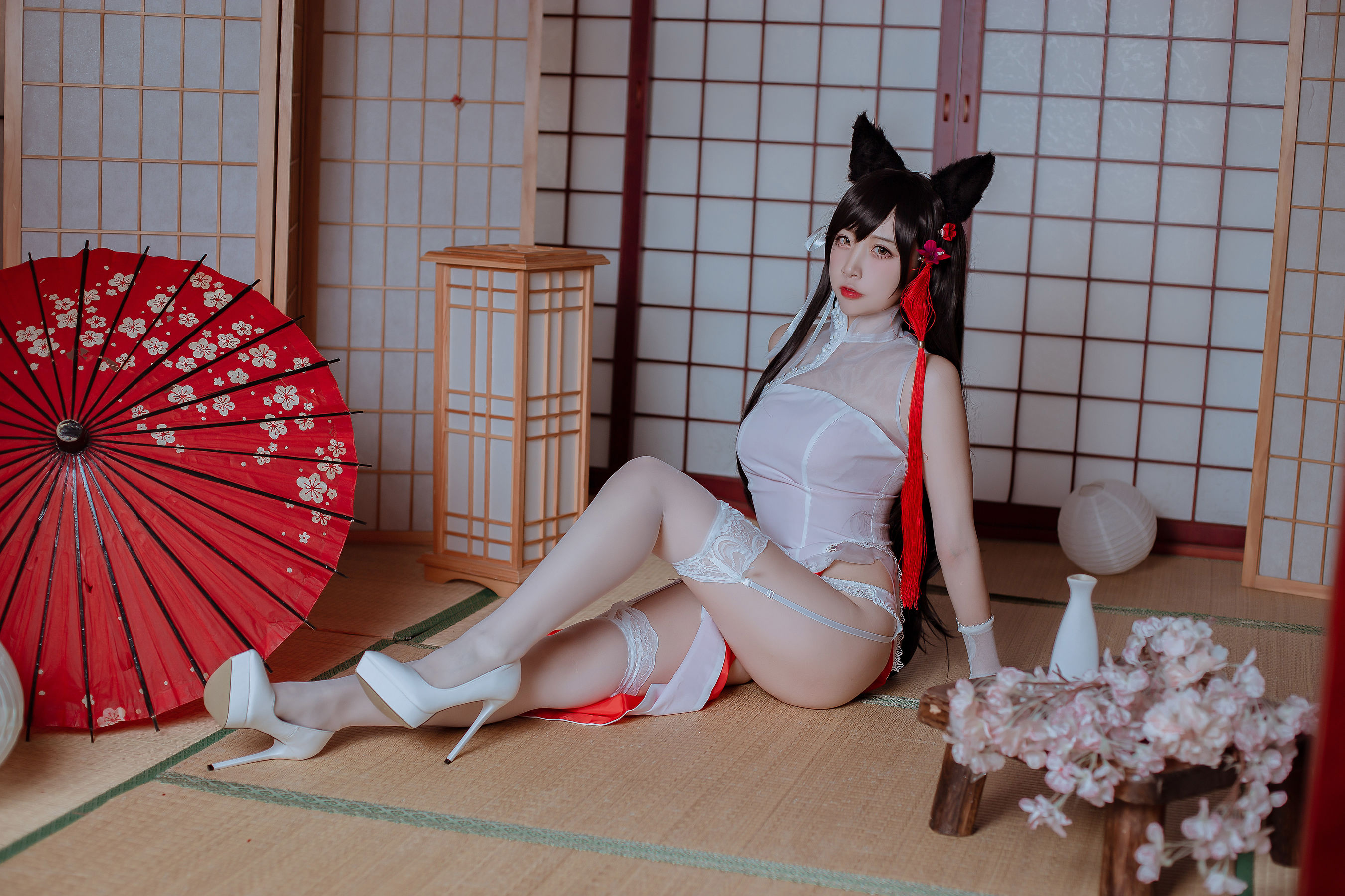 [Cosplay写真] 人气Coser二佐Nisa - 犬之眷之碧蓝爱宕 旗袍