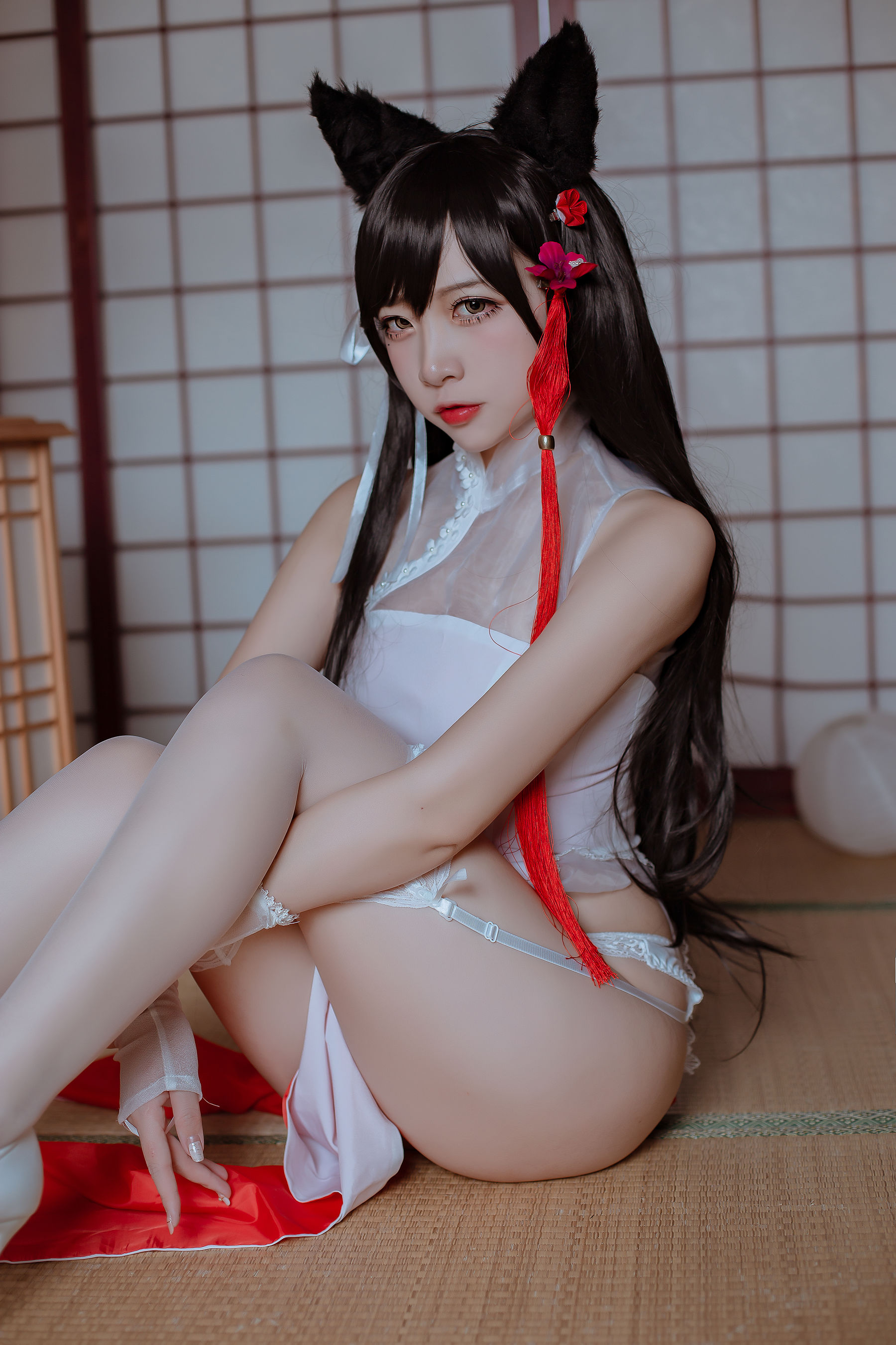 [Cosplay写真] 人气Coser二佐Nisa - 犬之眷之碧蓝爱宕 旗袍