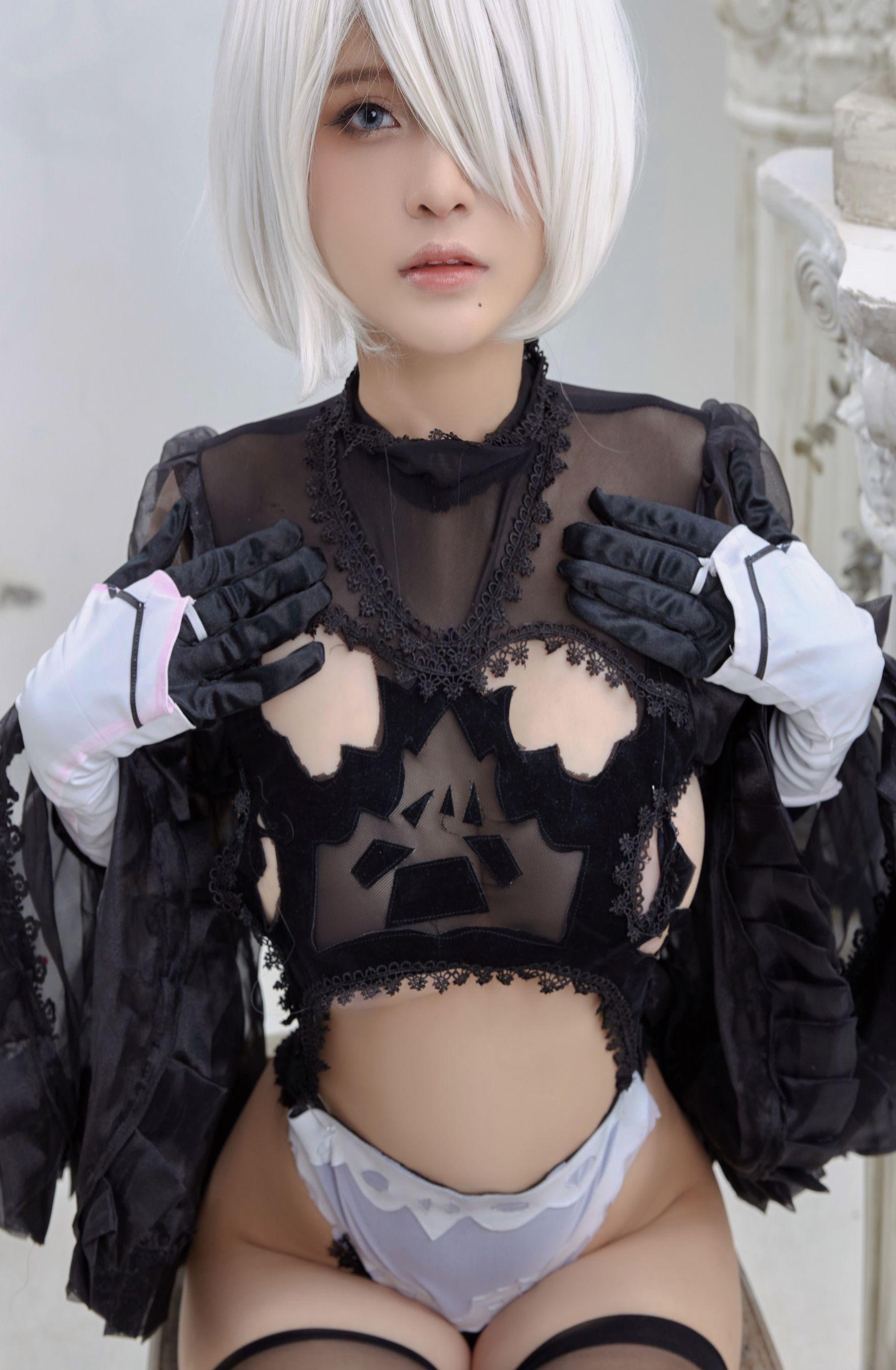 [Cosplay写真] Azami福利 - 2B Black Dress
