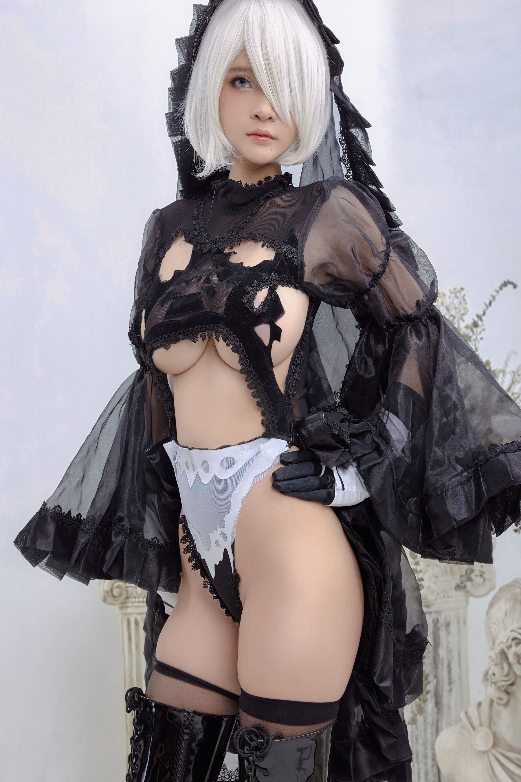 [Cosplay写真] Azami福利 - 2B Black Dress