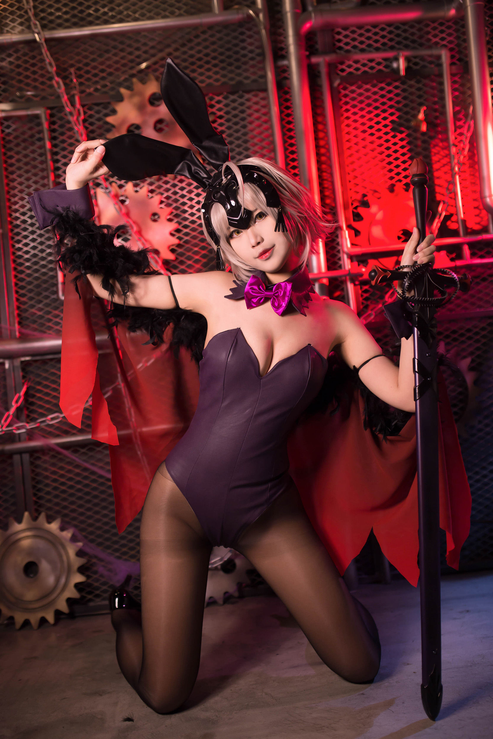 [Cosplay写真] Coser萱-KaYa - 黑贞 兔女郎