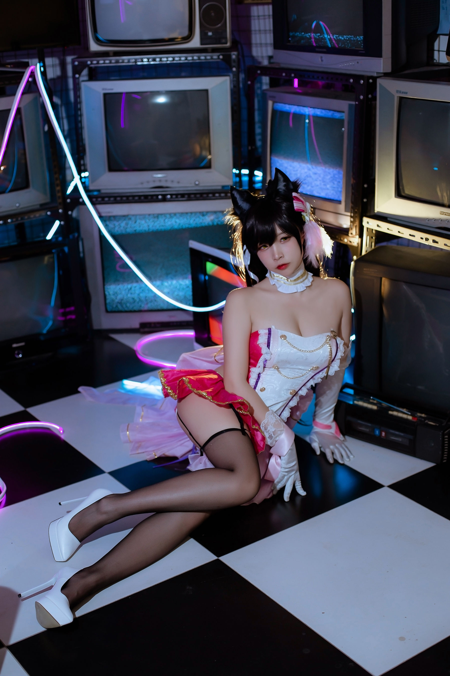 [Cosplay写真] 人气Coser二佐Nisa - 犬之眷之碧蓝爱宕 打歌服