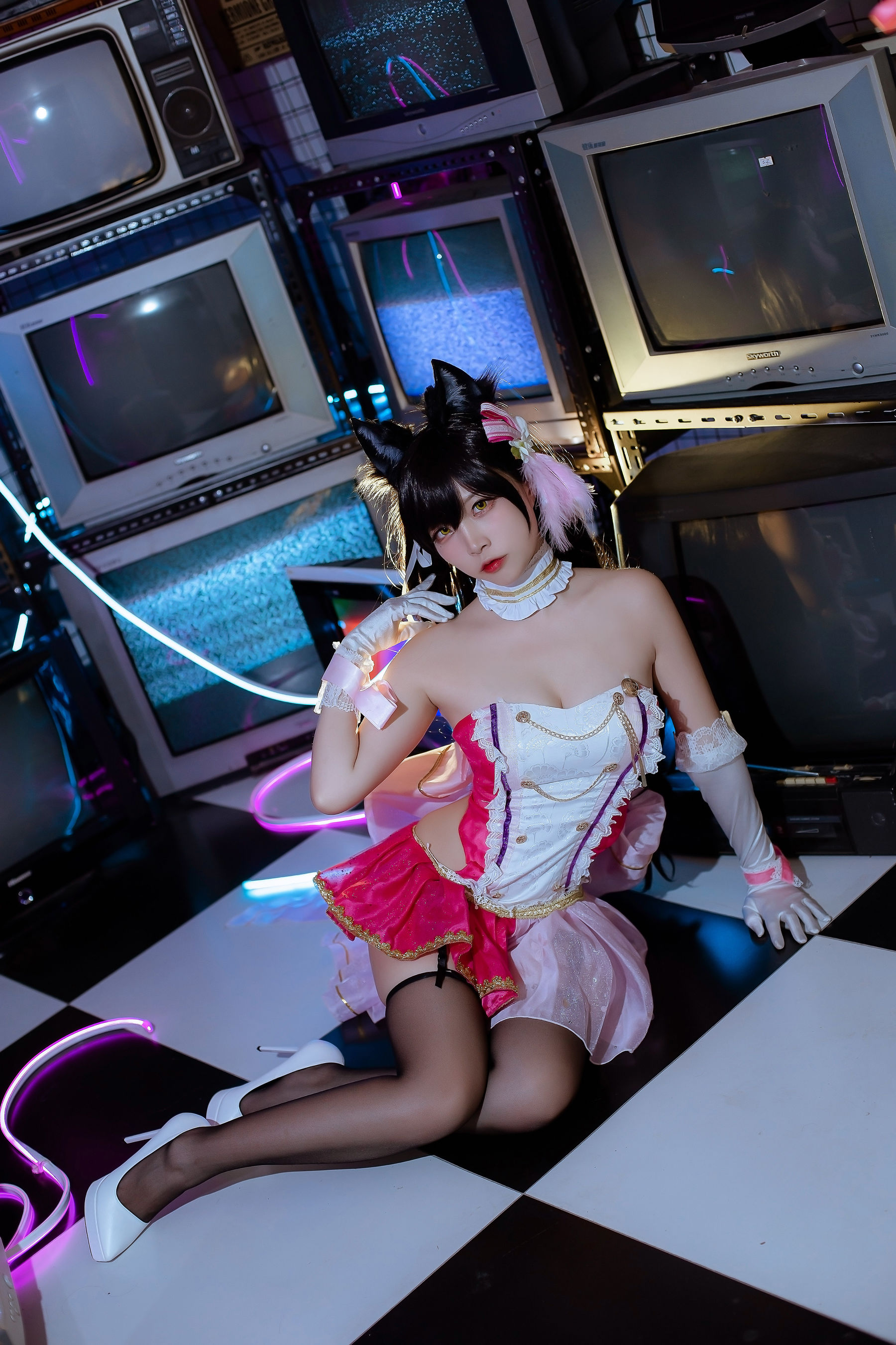 [Cosplay写真] 人气Coser二佐Nisa - 犬之眷之碧蓝爱宕 打歌服
