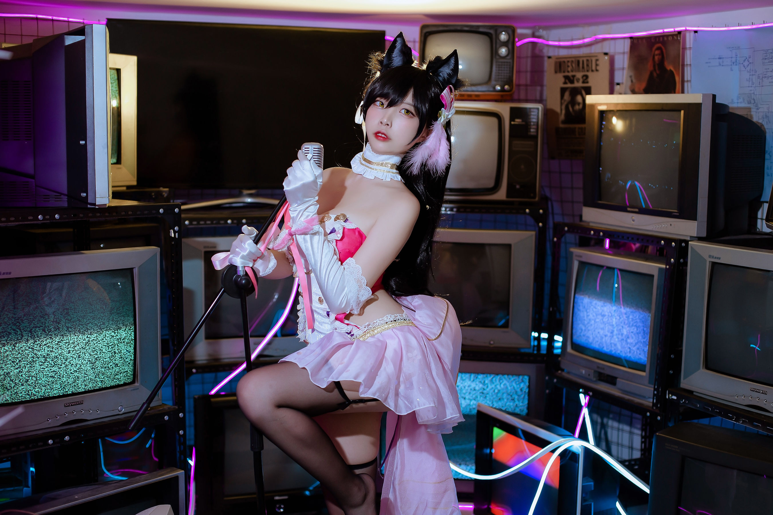 [Cosplay写真] 人气Coser二佐Nisa - 犬之眷之碧蓝爱宕 打歌服