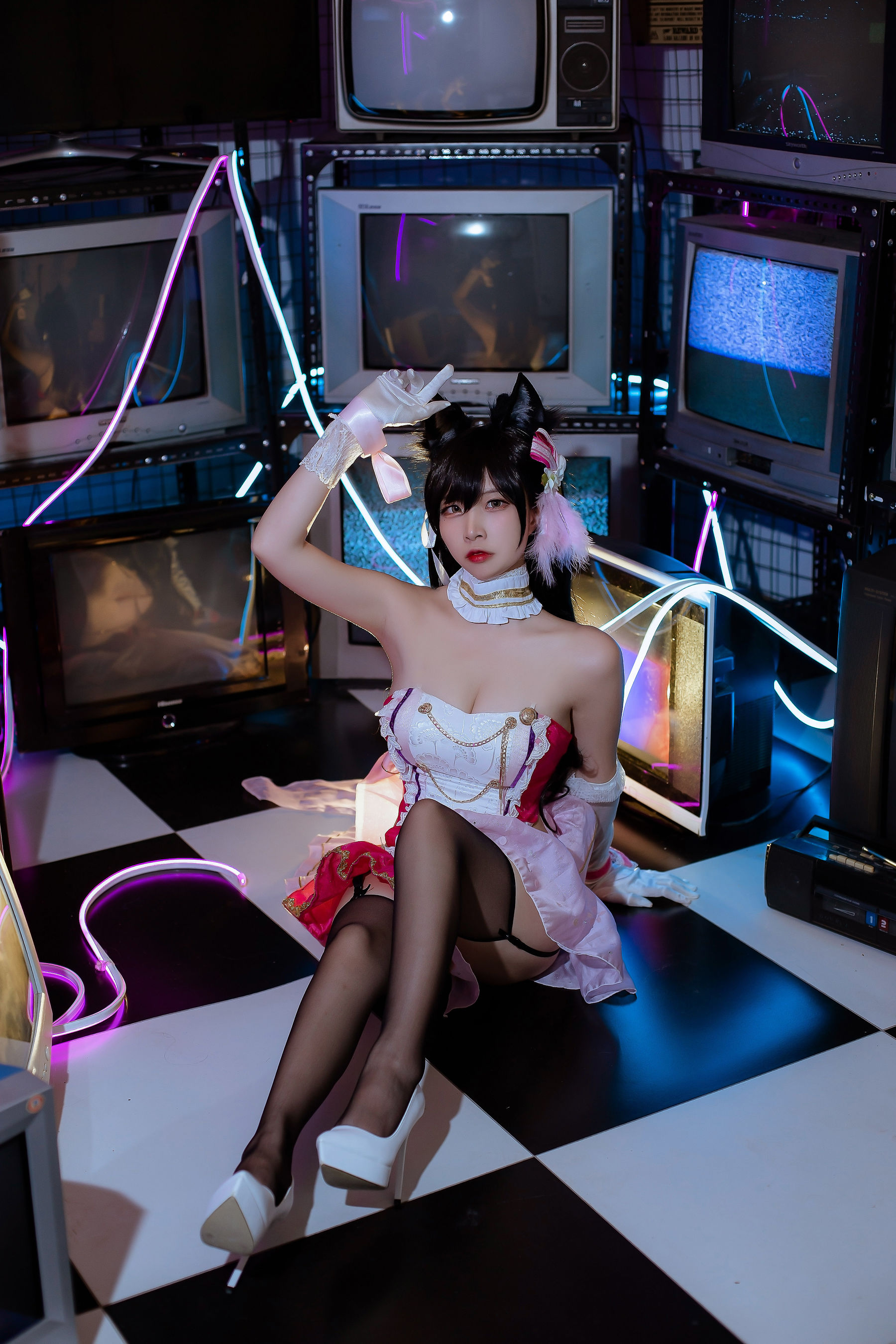 [Cosplay写真] 人气Coser二佐Nisa - 犬之眷之碧蓝爱宕 打歌服