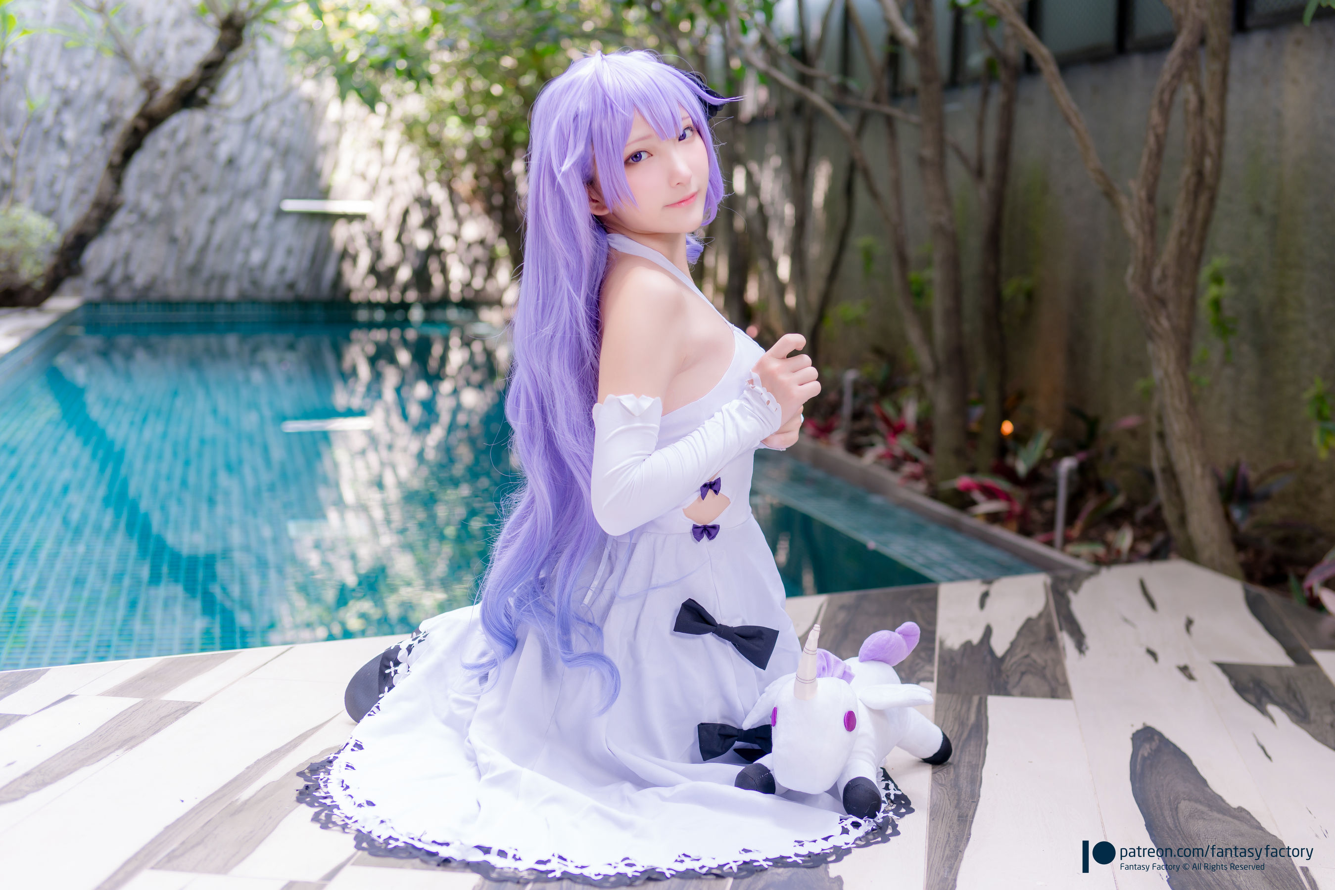 [Cosplay写真] 小丁 《Fantasy Factory》 - 2019.08 水底 黑丝 邻家少女