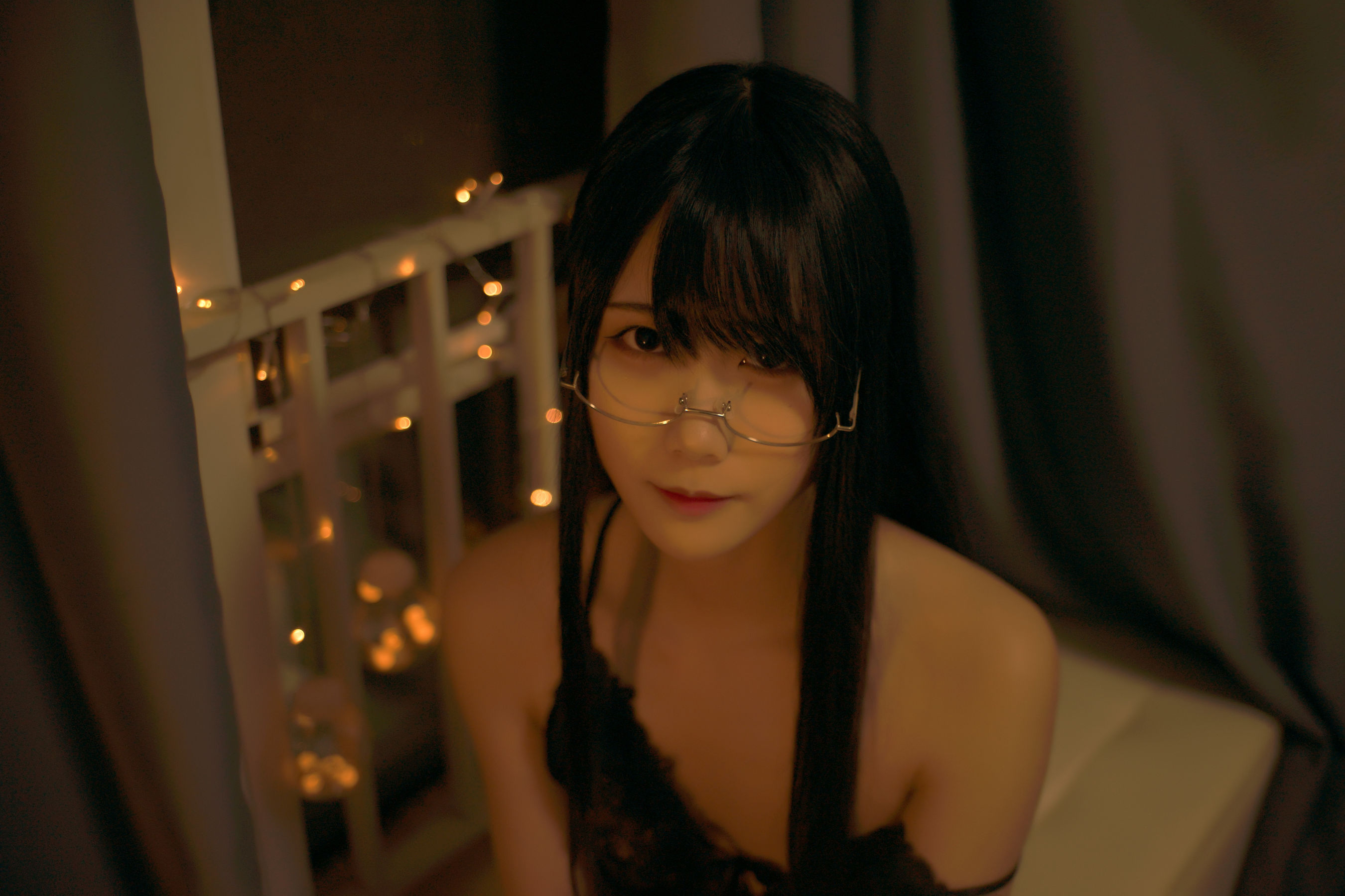 [Cosplay写真] 动漫博主曉美媽 - 夜玫瑰