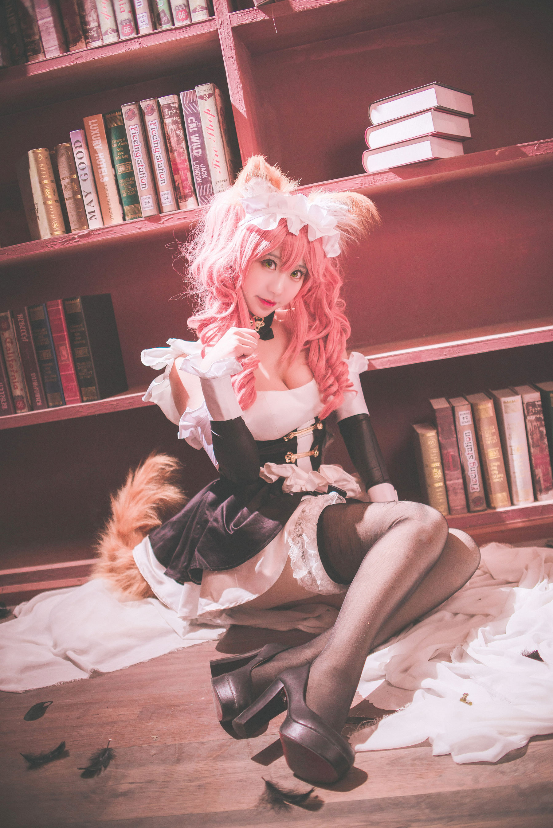 [Cosplay写真] 人气Coser黑川 - 玉藻前真爱