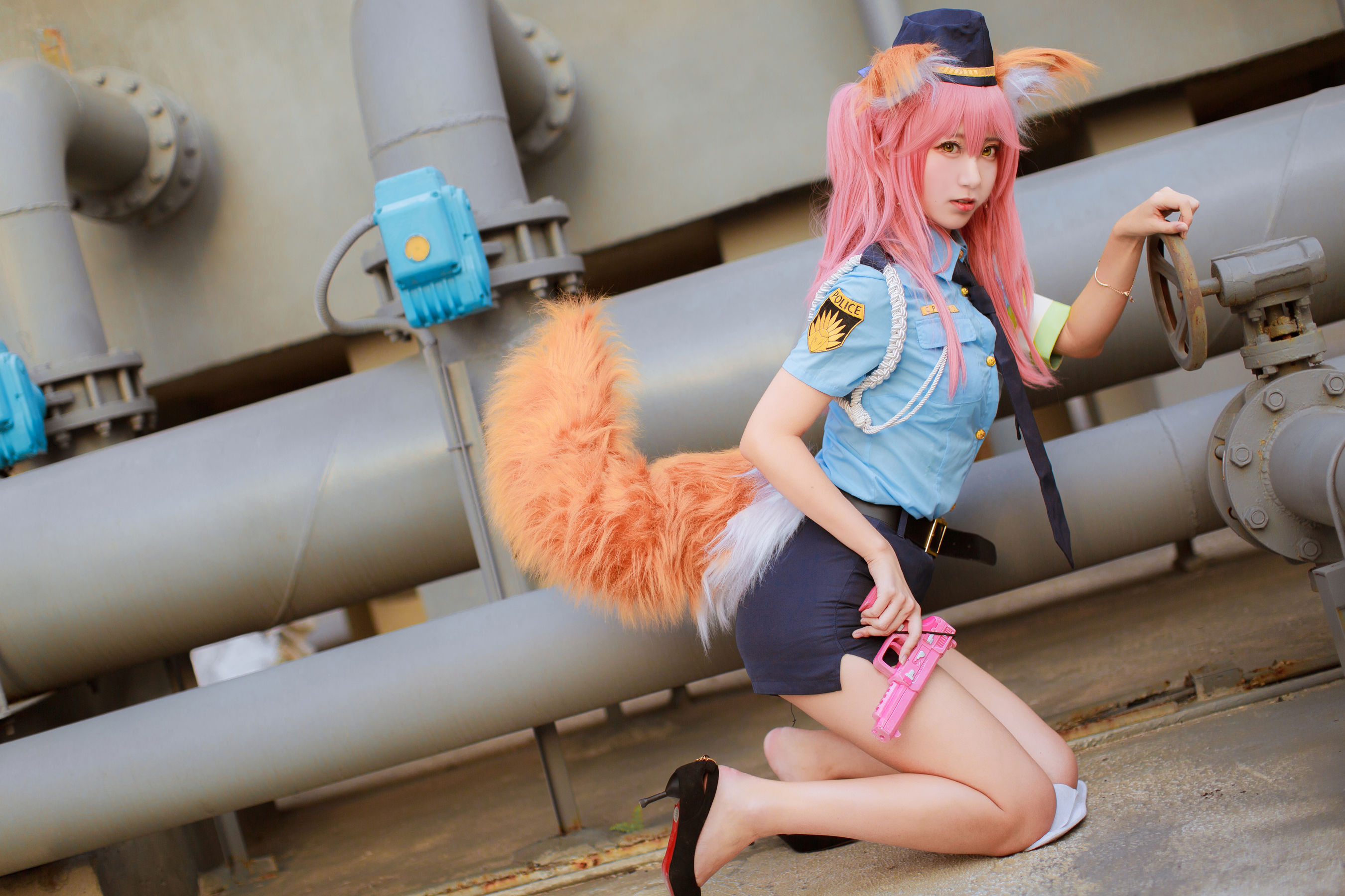 [Cosplay写真] 人气Coser黑川 - 玉藻前真爱