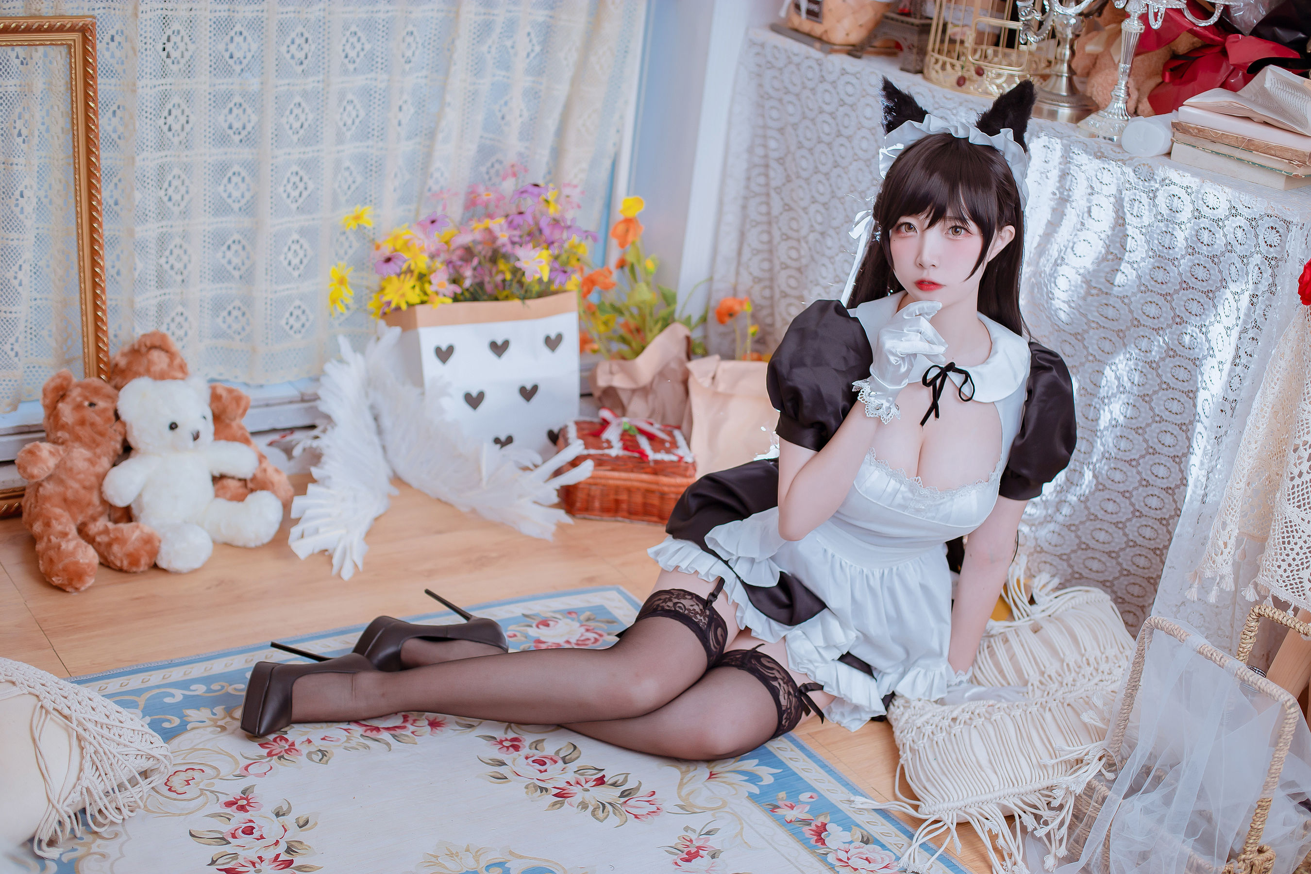 [Cosplay写真] 人气Coser二佐Nisa - 犬之眷之碧蓝爱宕 女仆