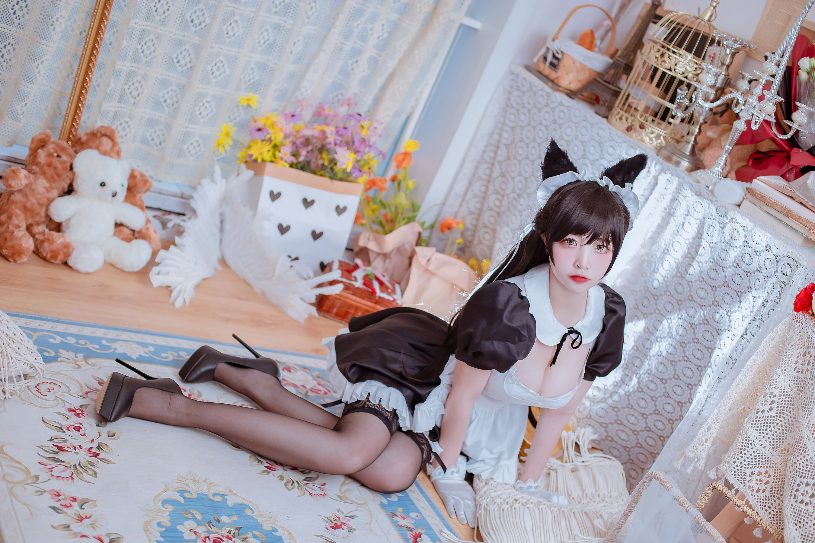 [Cosplay写真] 人气Coser二佐Nisa - 犬之眷之碧蓝爱宕 女仆