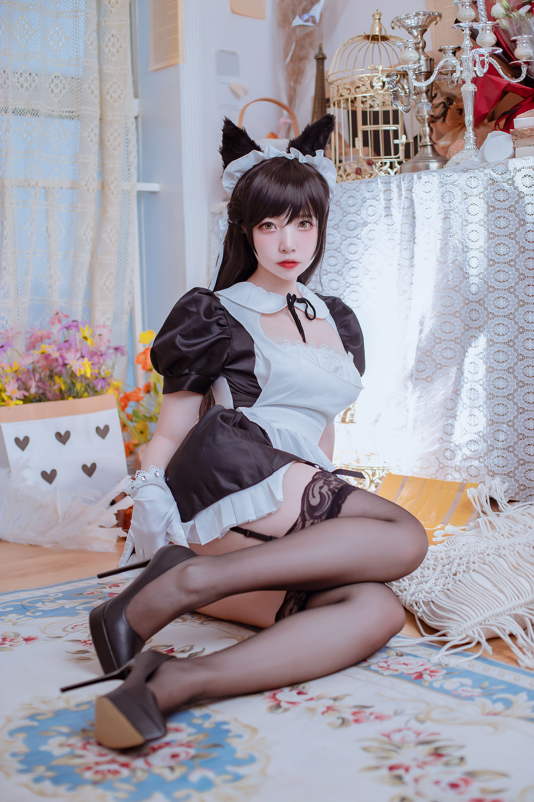 [Cosplay写真] 人气Coser二佐Nisa - 犬之眷之碧蓝爱宕 女仆