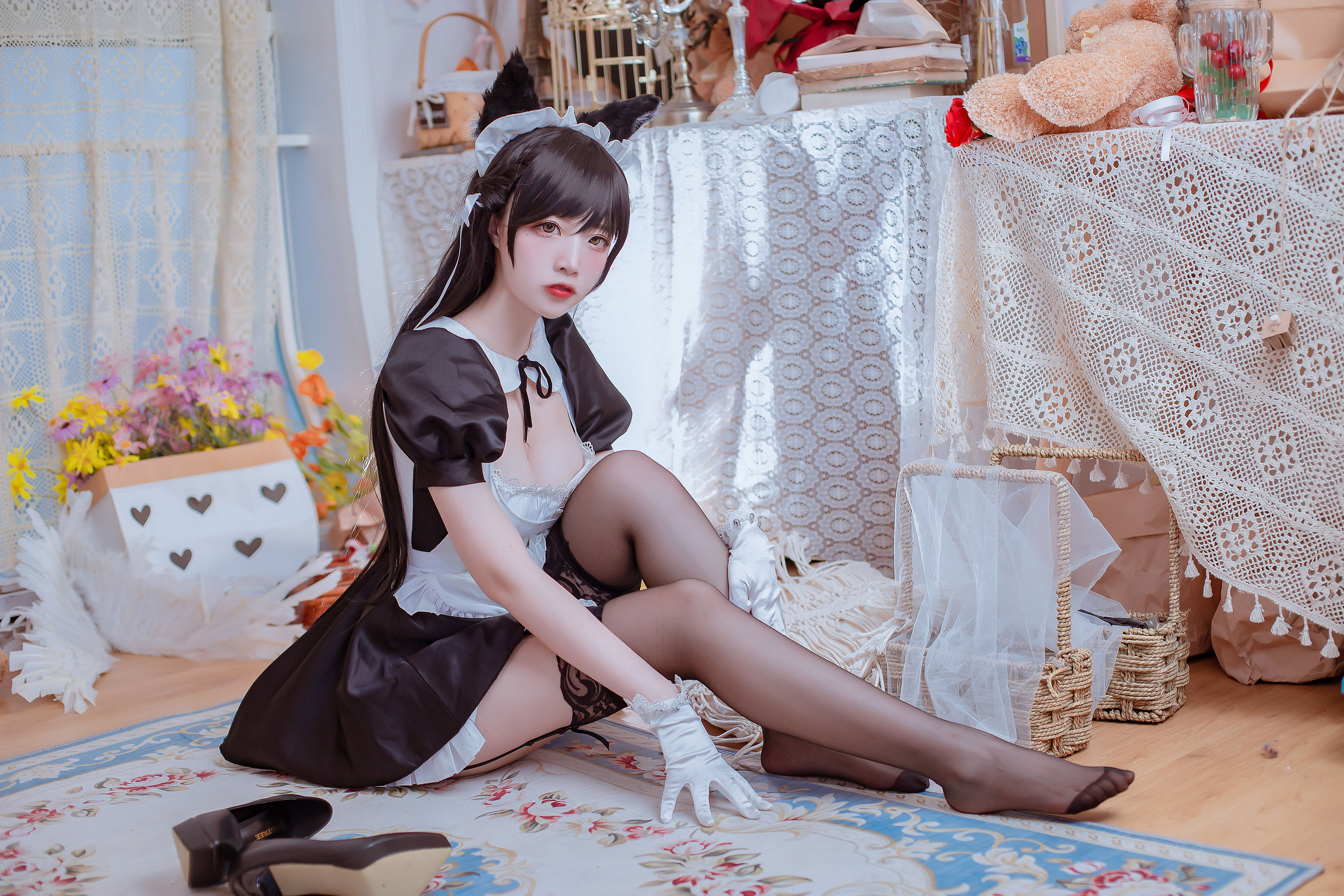 [Cosplay写真] 人气Coser二佐Nisa - 犬之眷之碧蓝爱宕 女仆