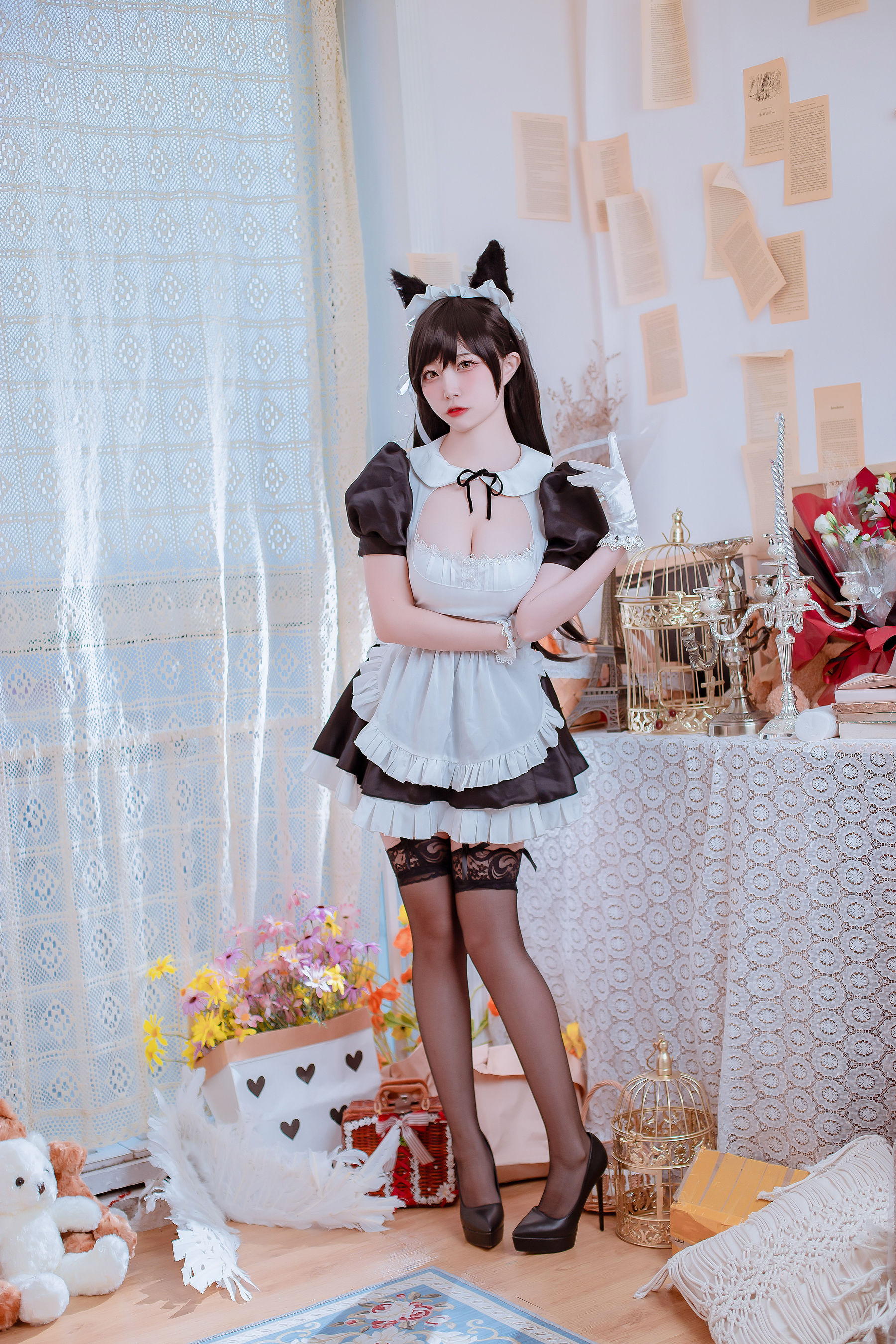 [Cosplay写真] 人气Coser二佐Nisa - 犬之眷之碧蓝爱宕 女仆