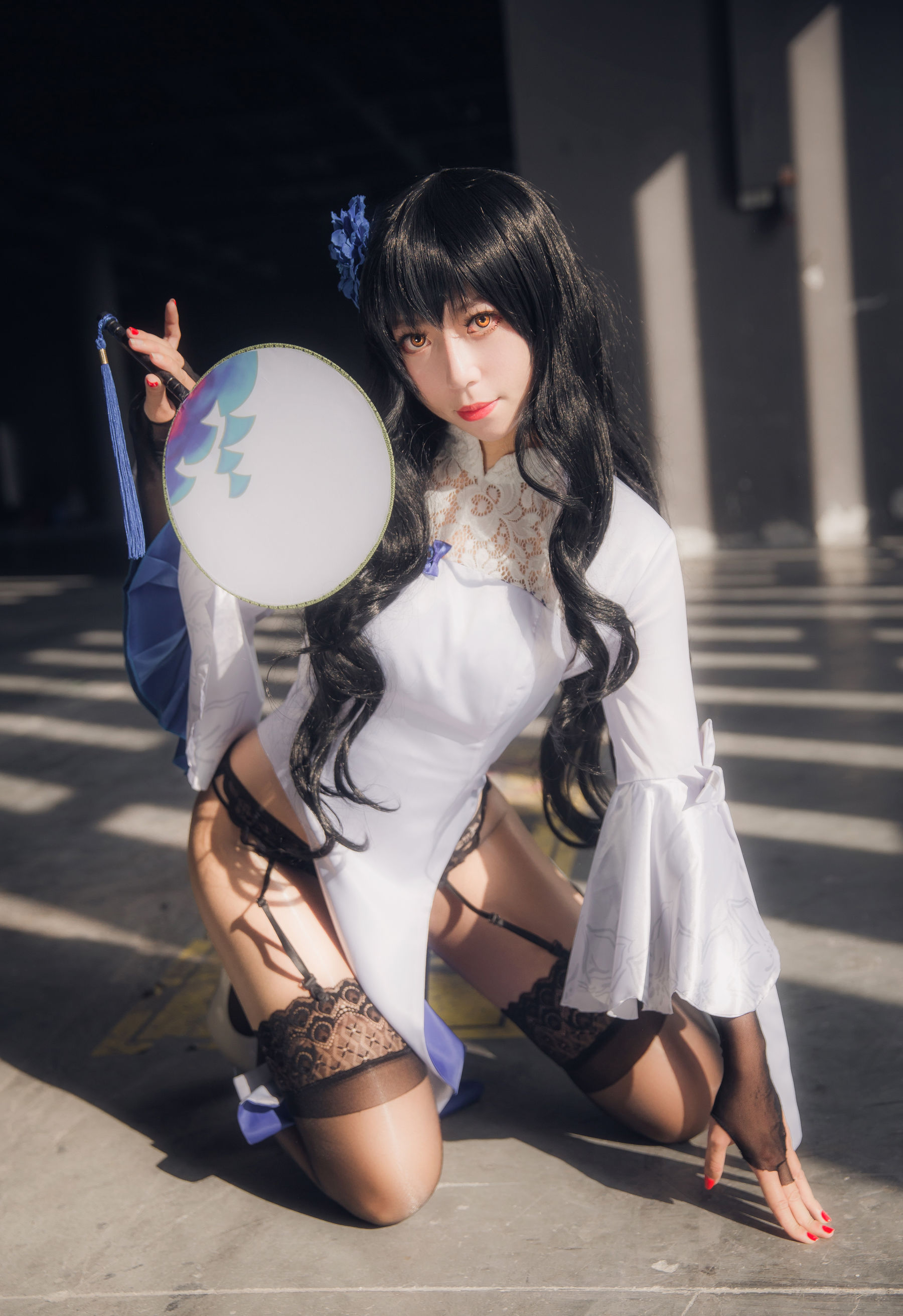 [Cosplay写真] 动漫博主Money冷冷 - 95式玉玲珑-黑呆女仆