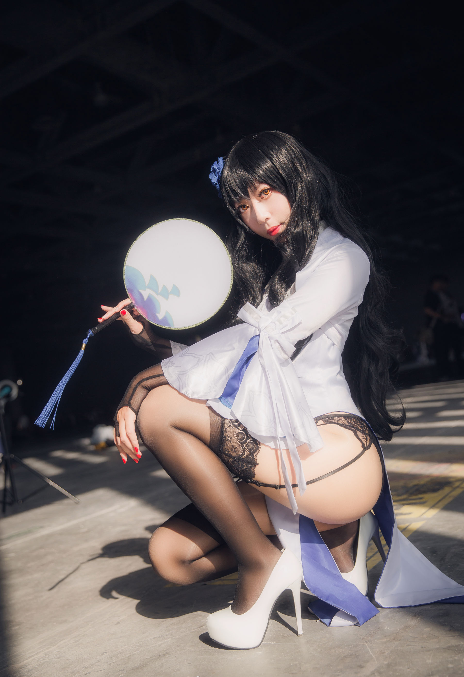 [Cosplay写真] 动漫博主Money冷冷 - 95式玉玲珑-黑呆女仆
