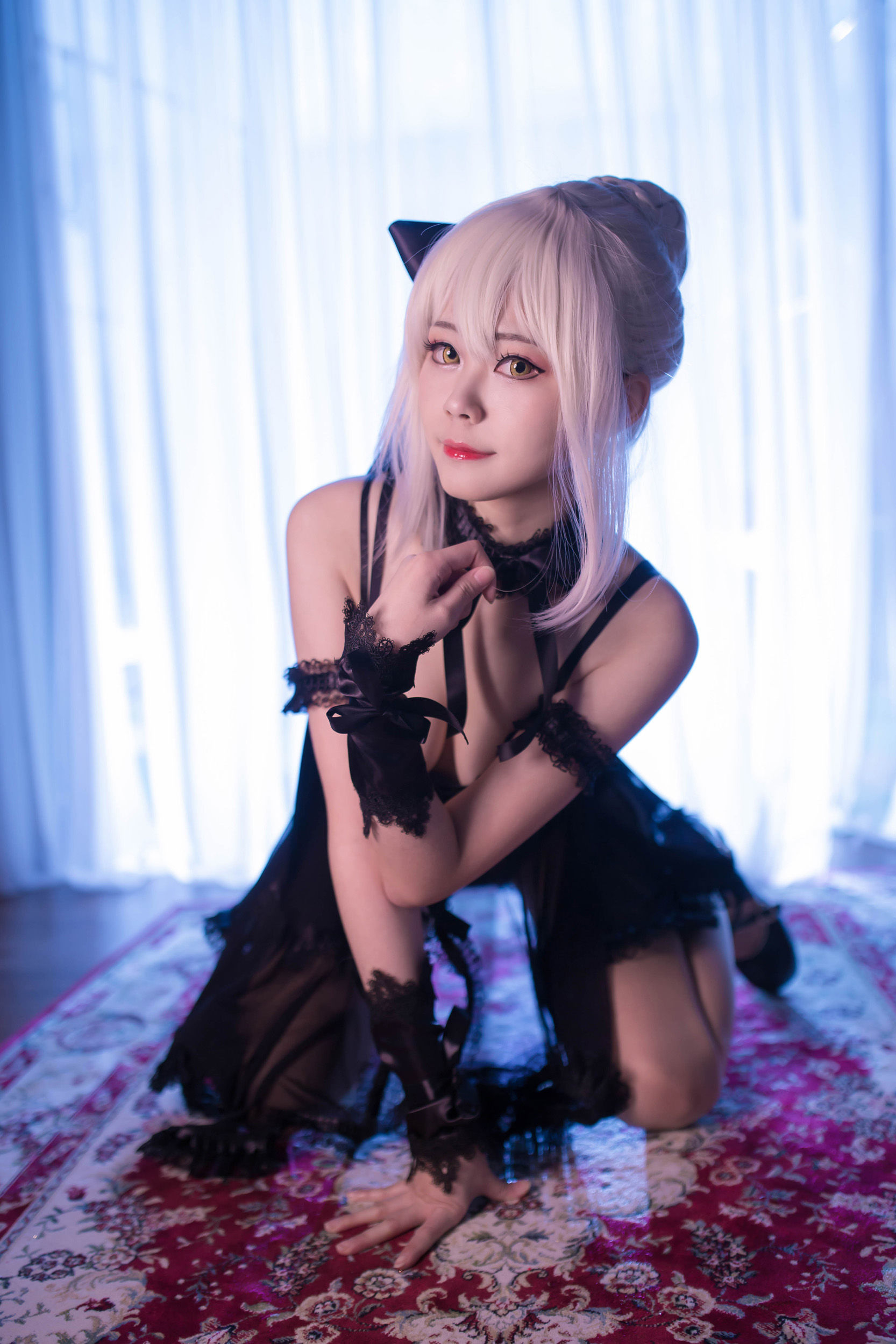 [Cosplay写真] Coser萱-KaYa - 亚缇 黑呆睡衣