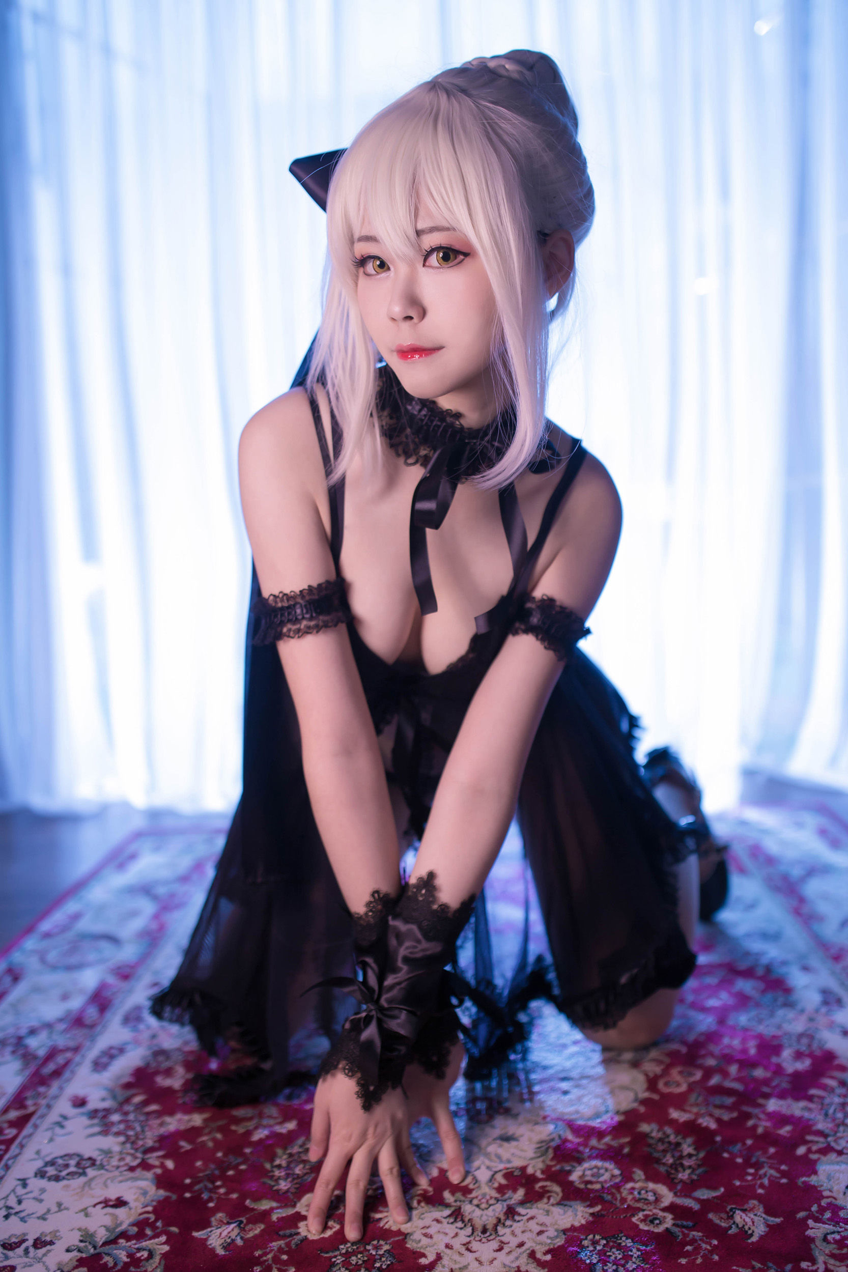 [Cosplay写真] Coser萱-KaYa - 亚缇 黑呆睡衣