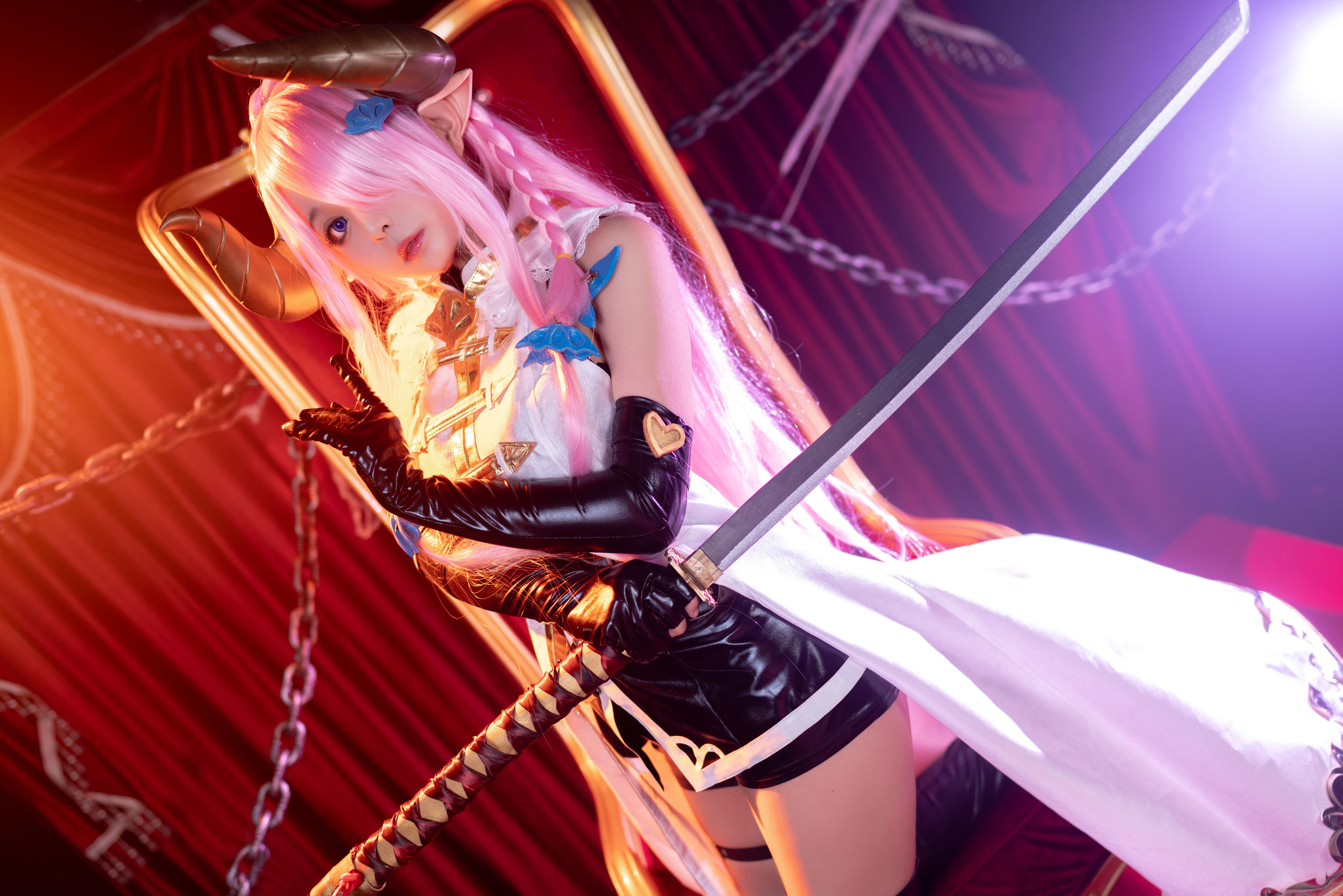 [Cosplay写真] 大眼萌妹黑猫猫OvO - 娜露梅亚