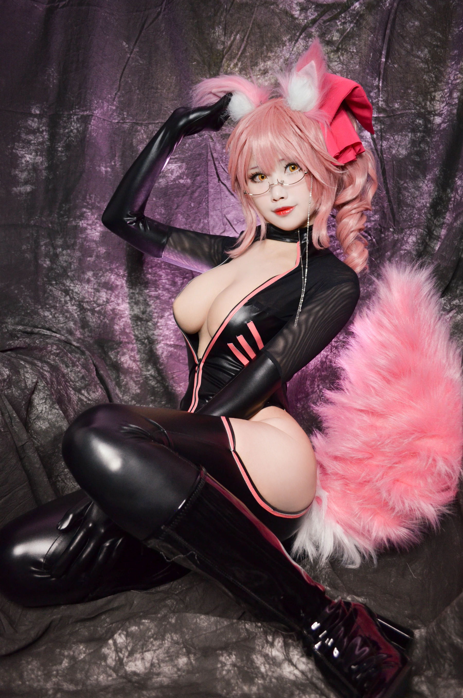 [Cosplay写真] Coser萱-KaYa - 玉藻前 皮衣Ver