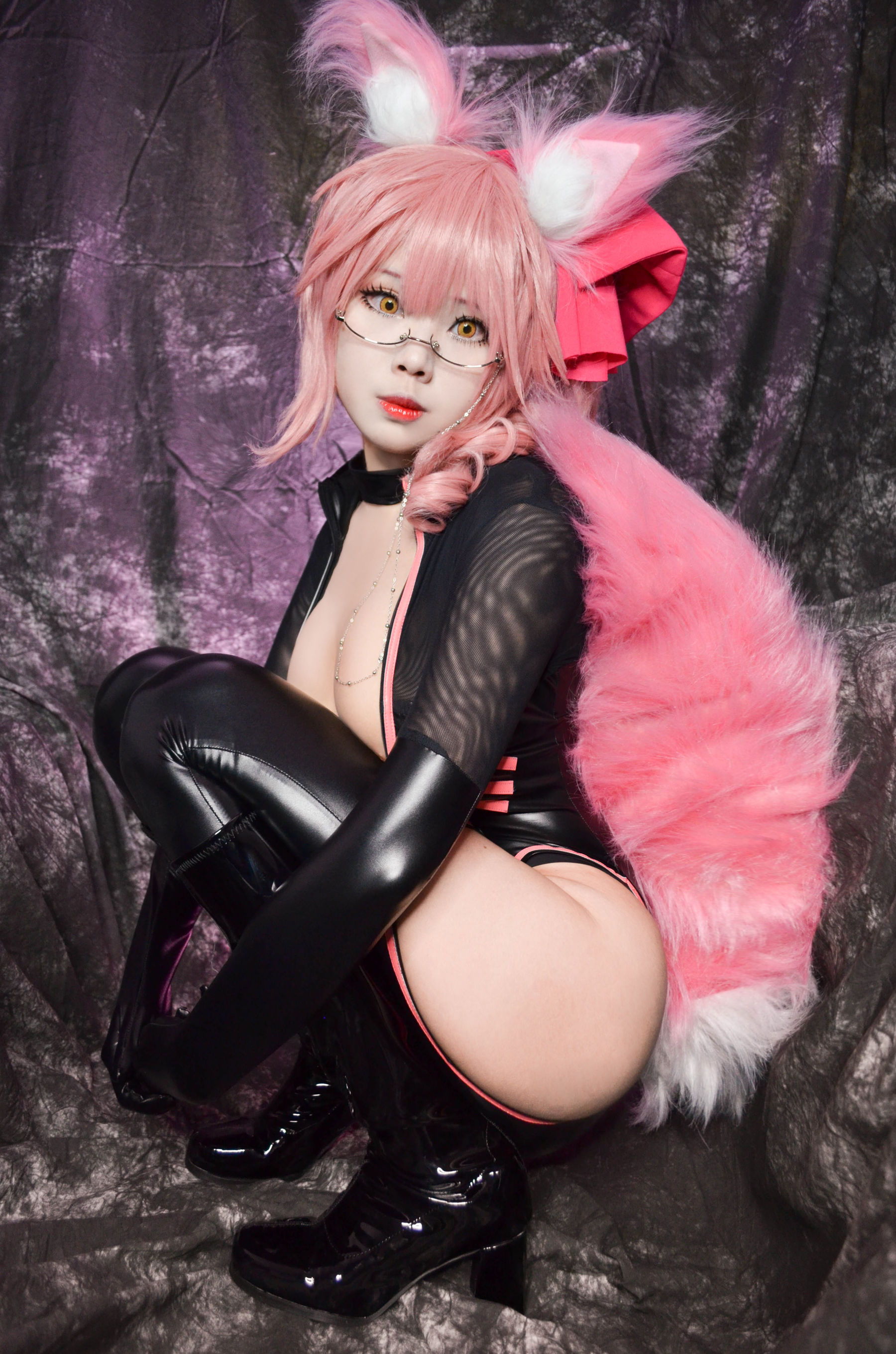 [Cosplay写真] Coser萱-KaYa - 玉藻前 皮衣Ver