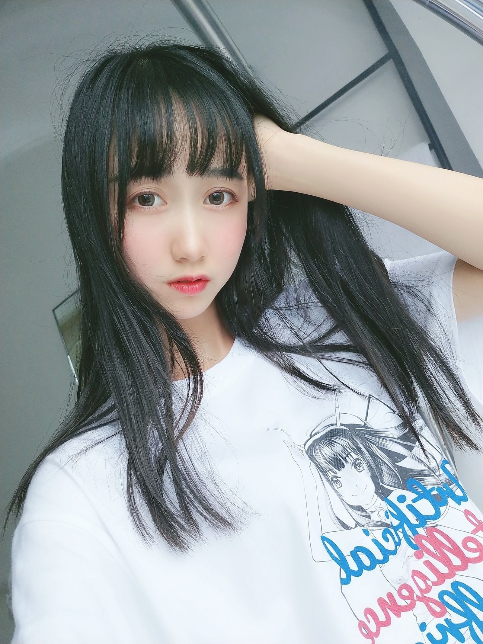 [Cosplay写真] 萌系小姐姐木绵绵OwO - 智能型彼女 T恤