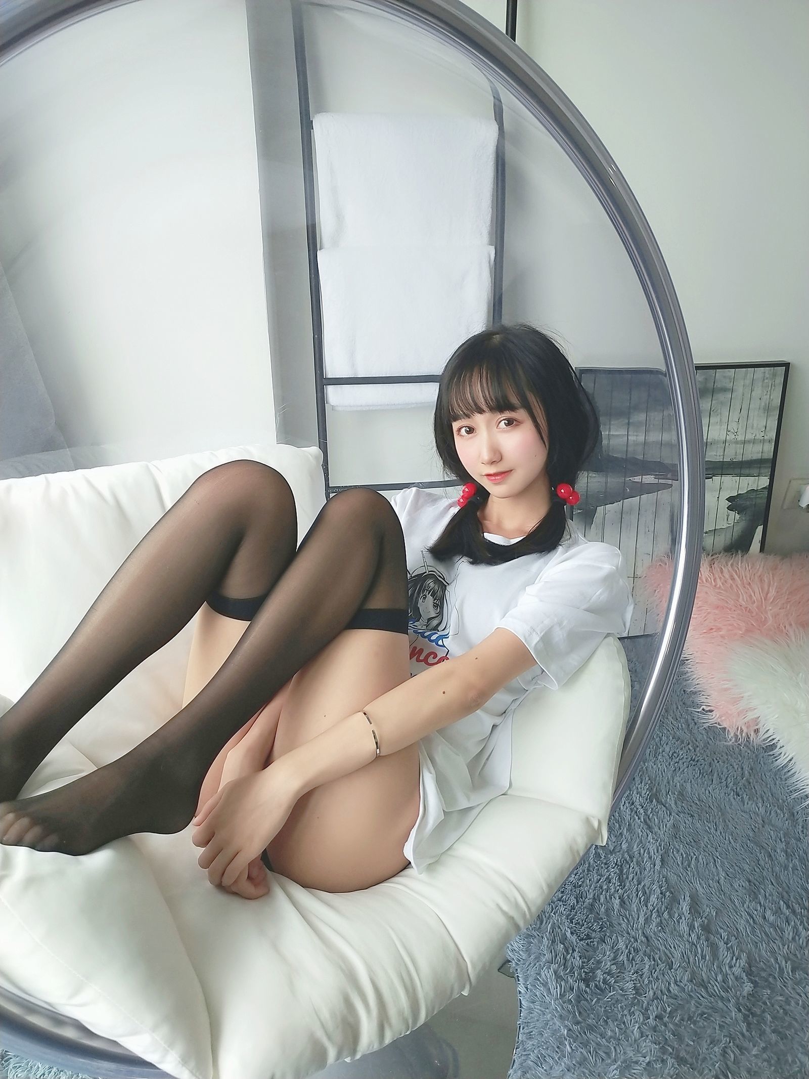 [Cosplay写真] 萌系小姐姐木绵绵OwO - 智能型彼女 T恤