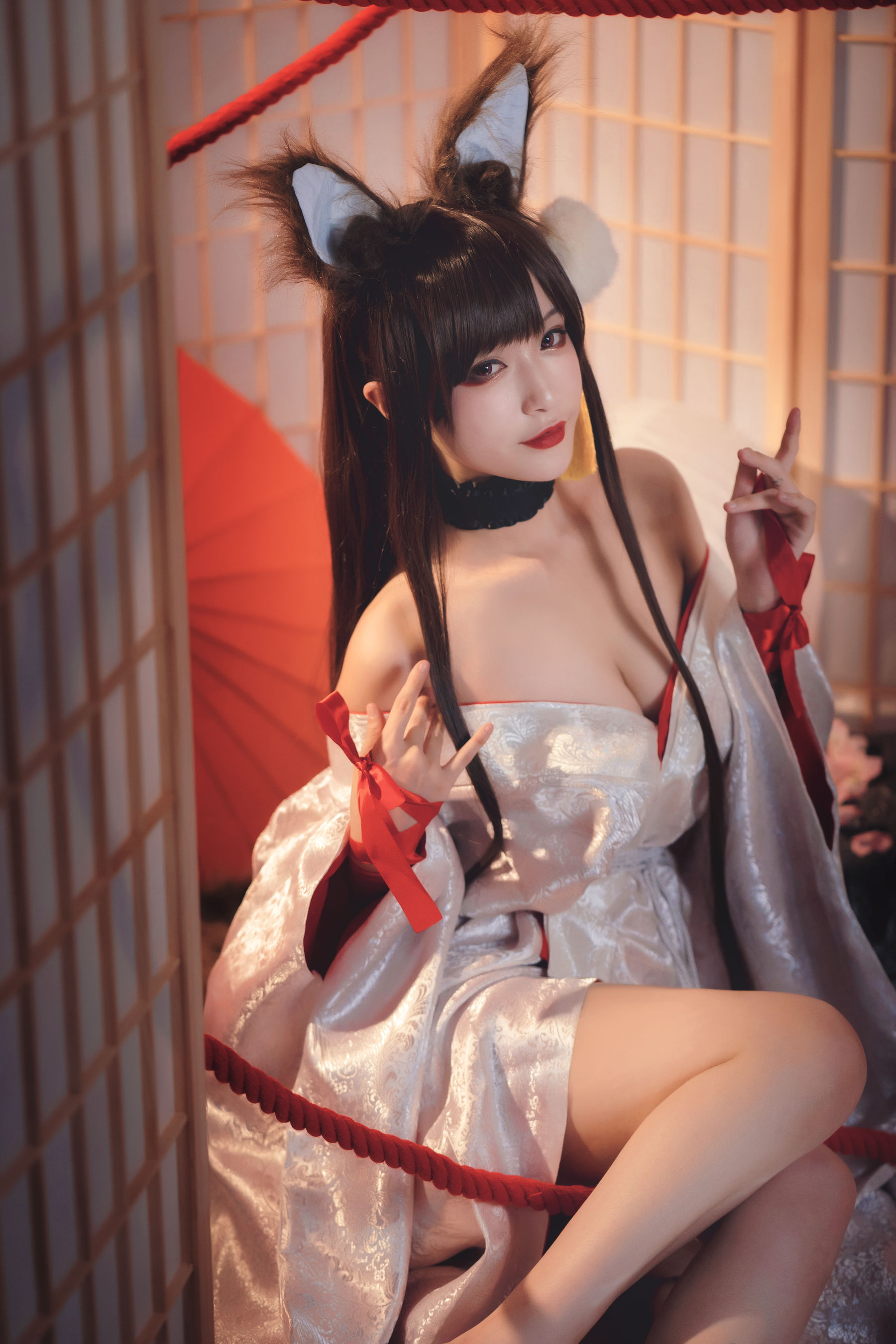 [Cosplay写真] 动漫博主铁板烧鬼舞w - 赤城