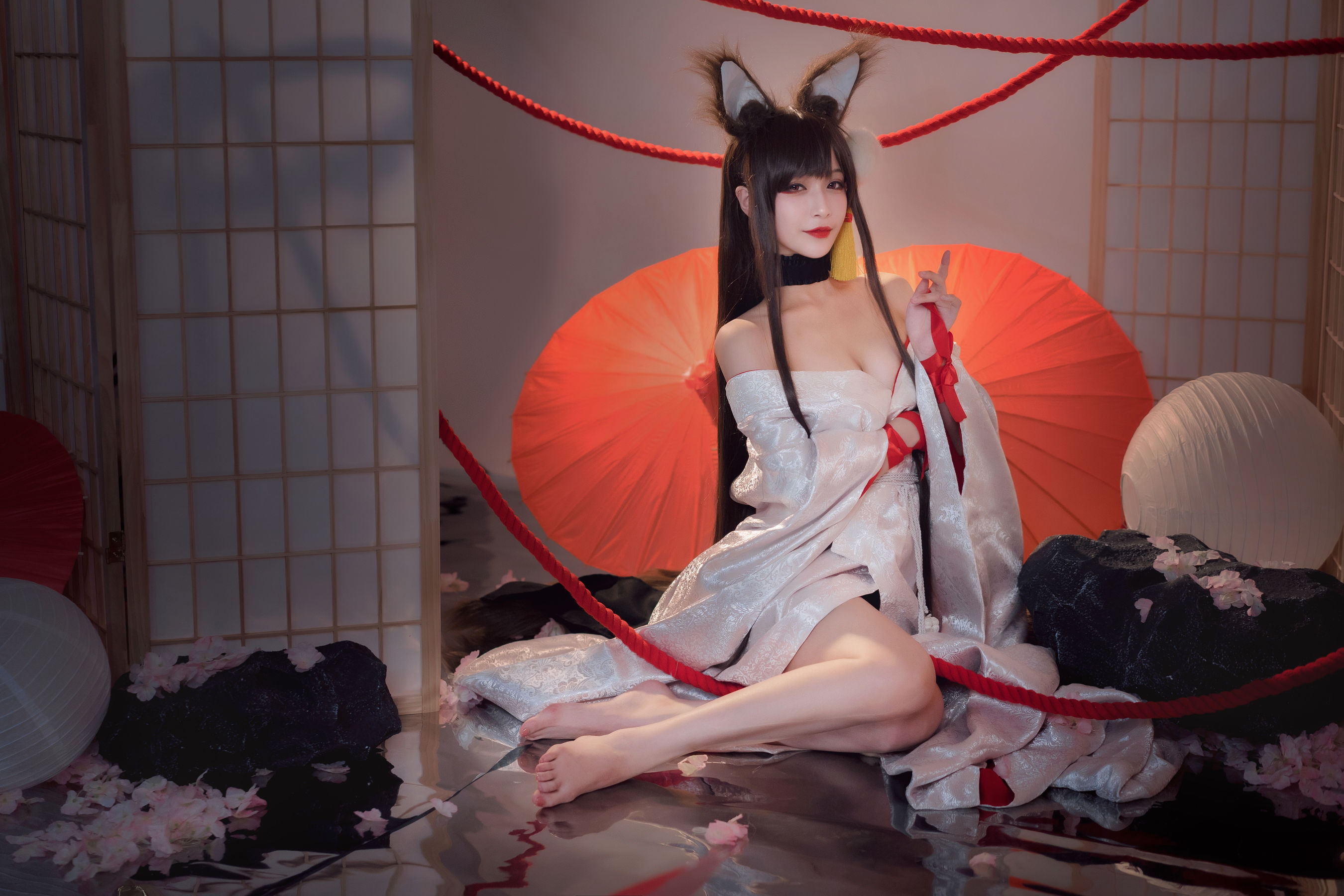 [Cosplay写真] 动漫博主铁板烧鬼舞w - 赤城
