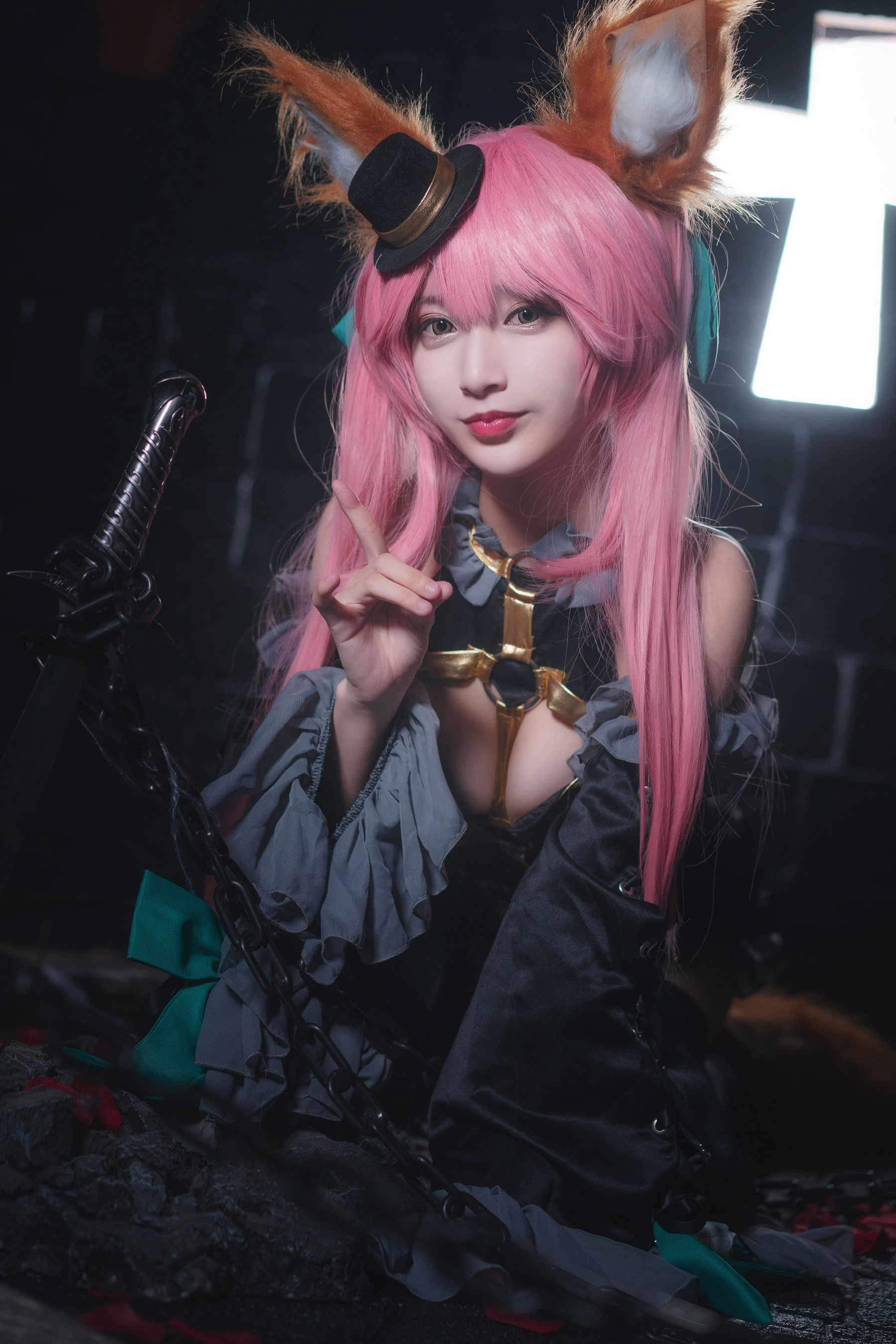 [Cosplay写真] 动漫博主铁板烧鬼舞w - 玉藻前 魔术