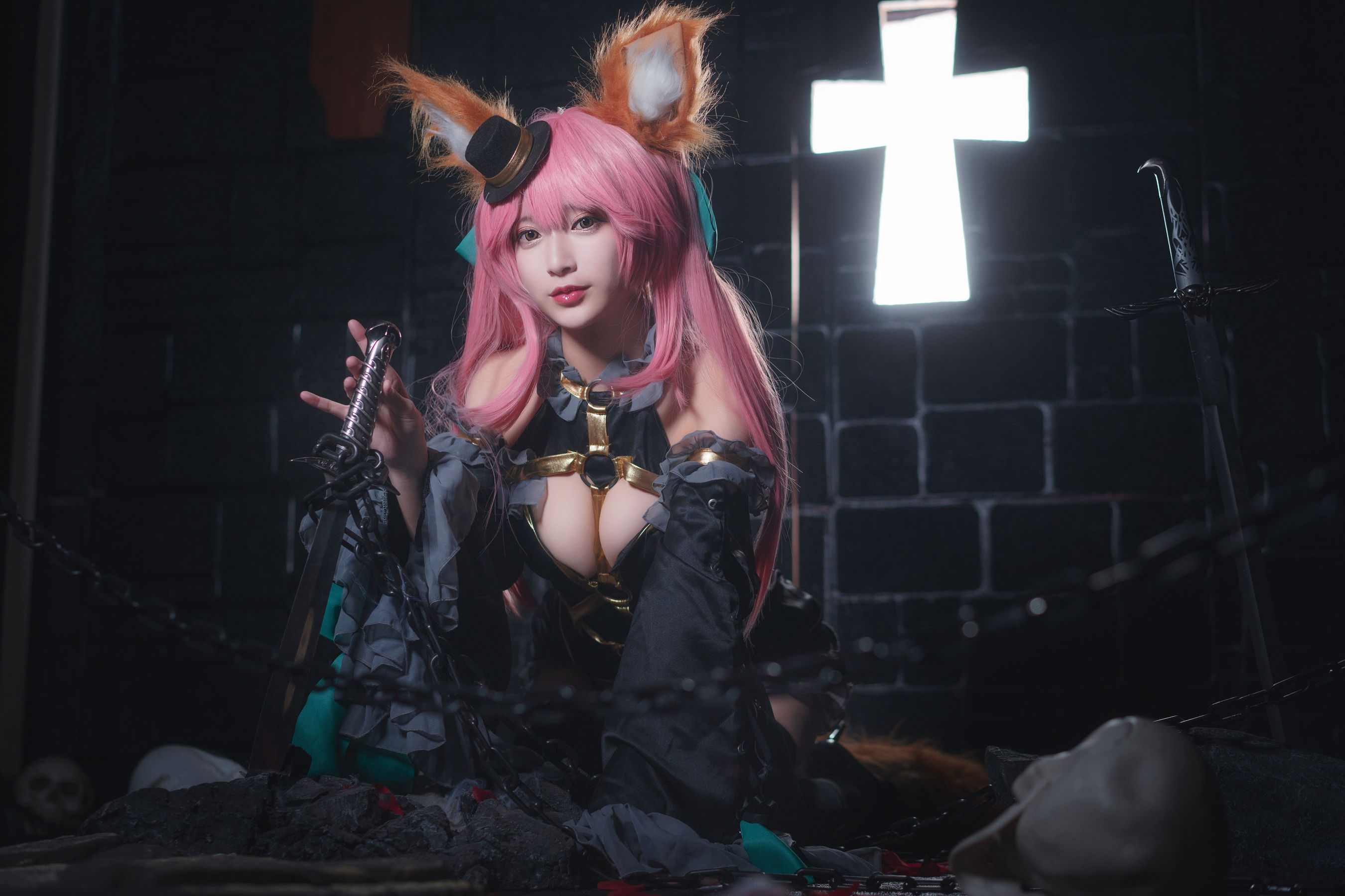 [Cosplay写真] 动漫博主铁板烧鬼舞w - 玉藻前 魔术