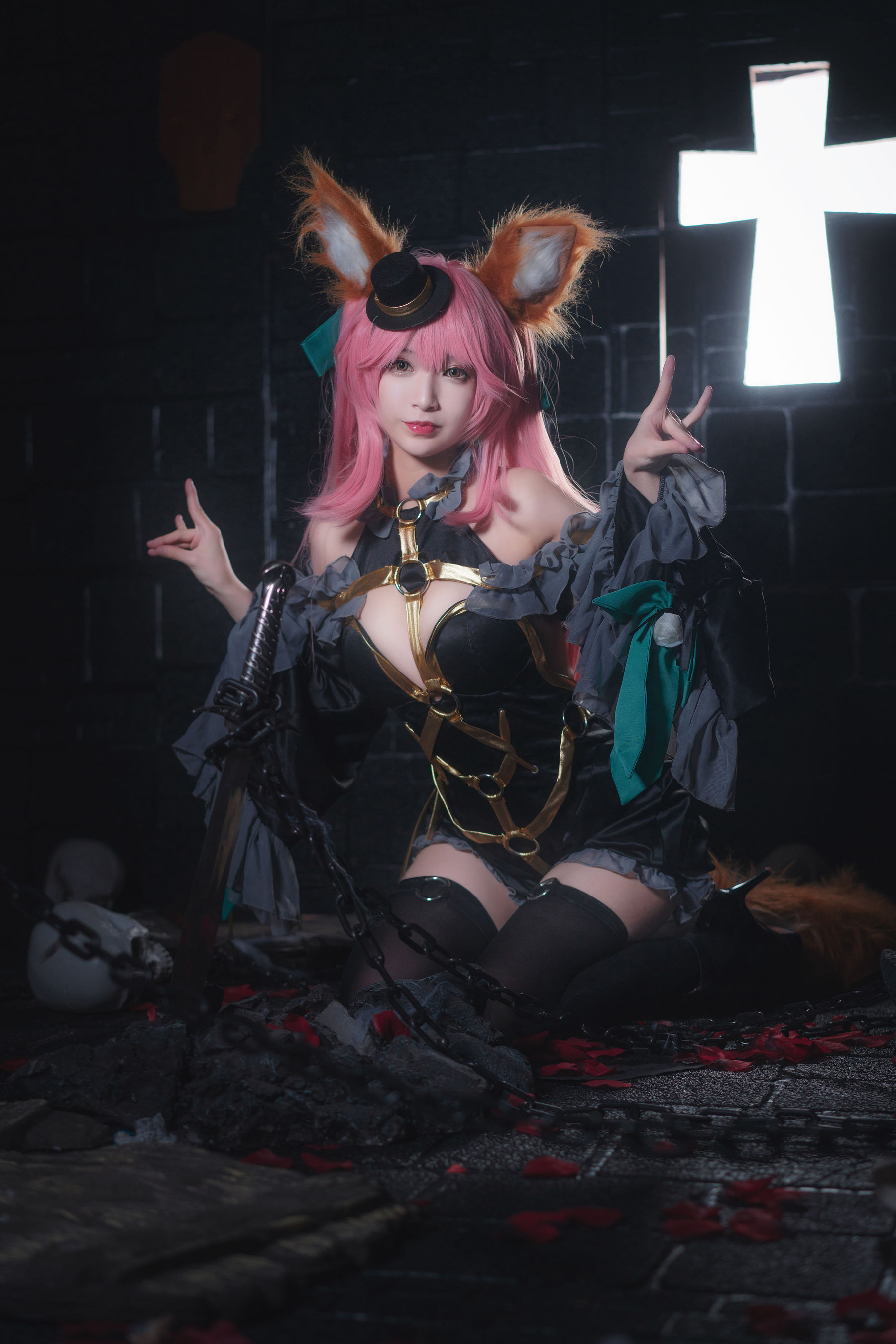 [Cosplay写真] 动漫博主铁板烧鬼舞w - 玉藻前 魔术