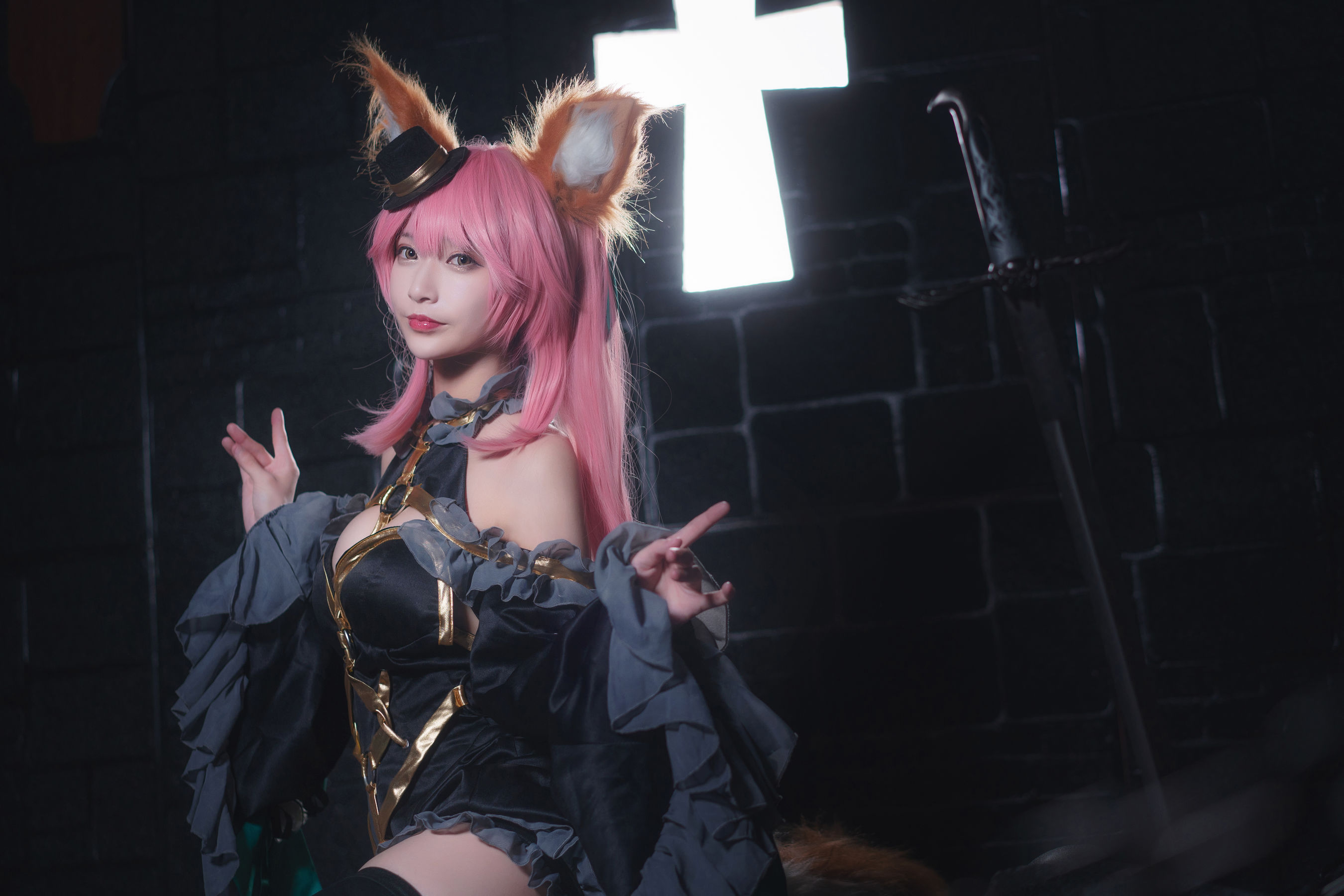 [Cosplay写真] 动漫博主铁板烧鬼舞w - 玉藻前 魔术