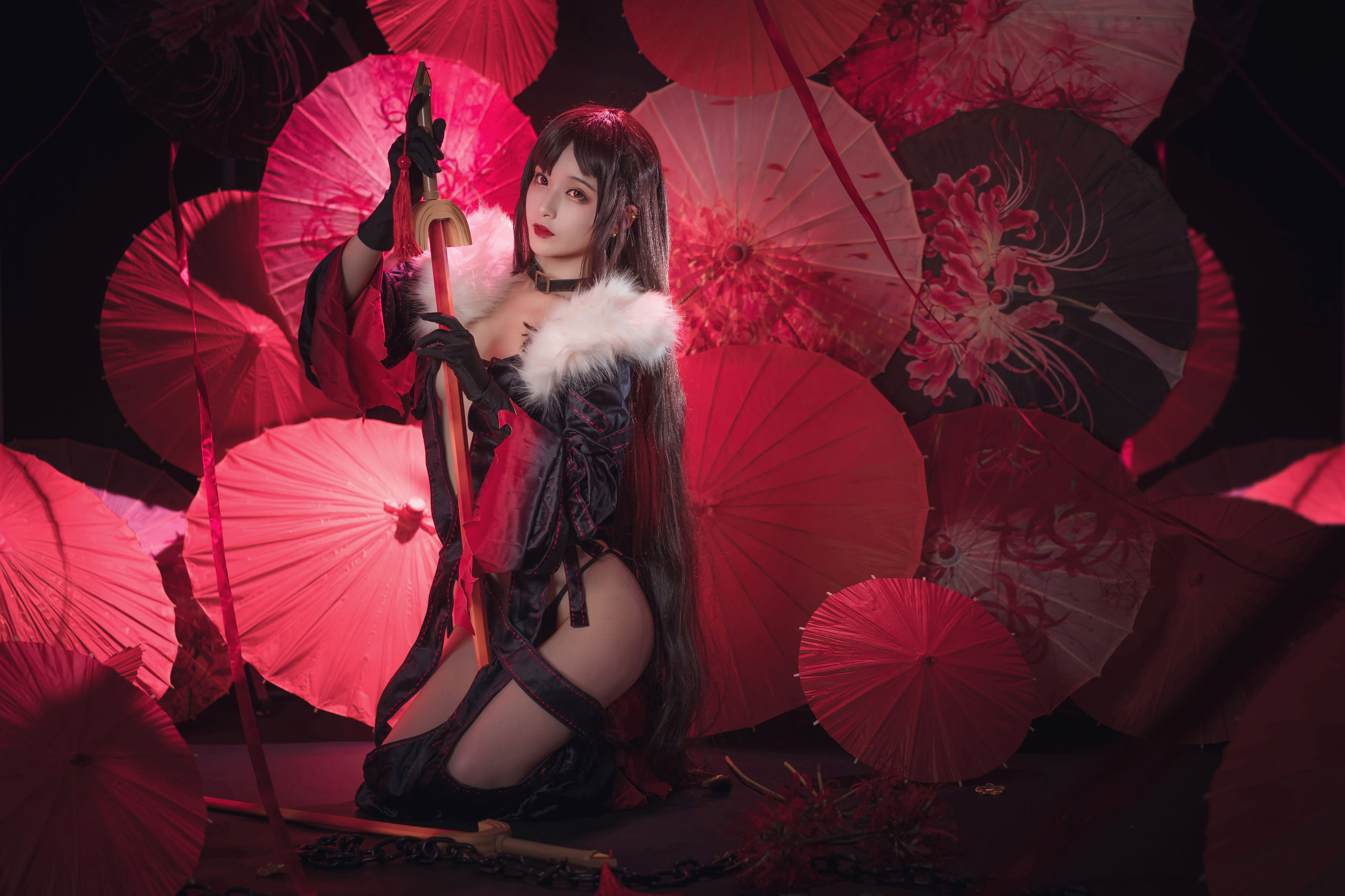 [Cosplay写真] 动漫博主铁板烧鬼舞w - 虞美人