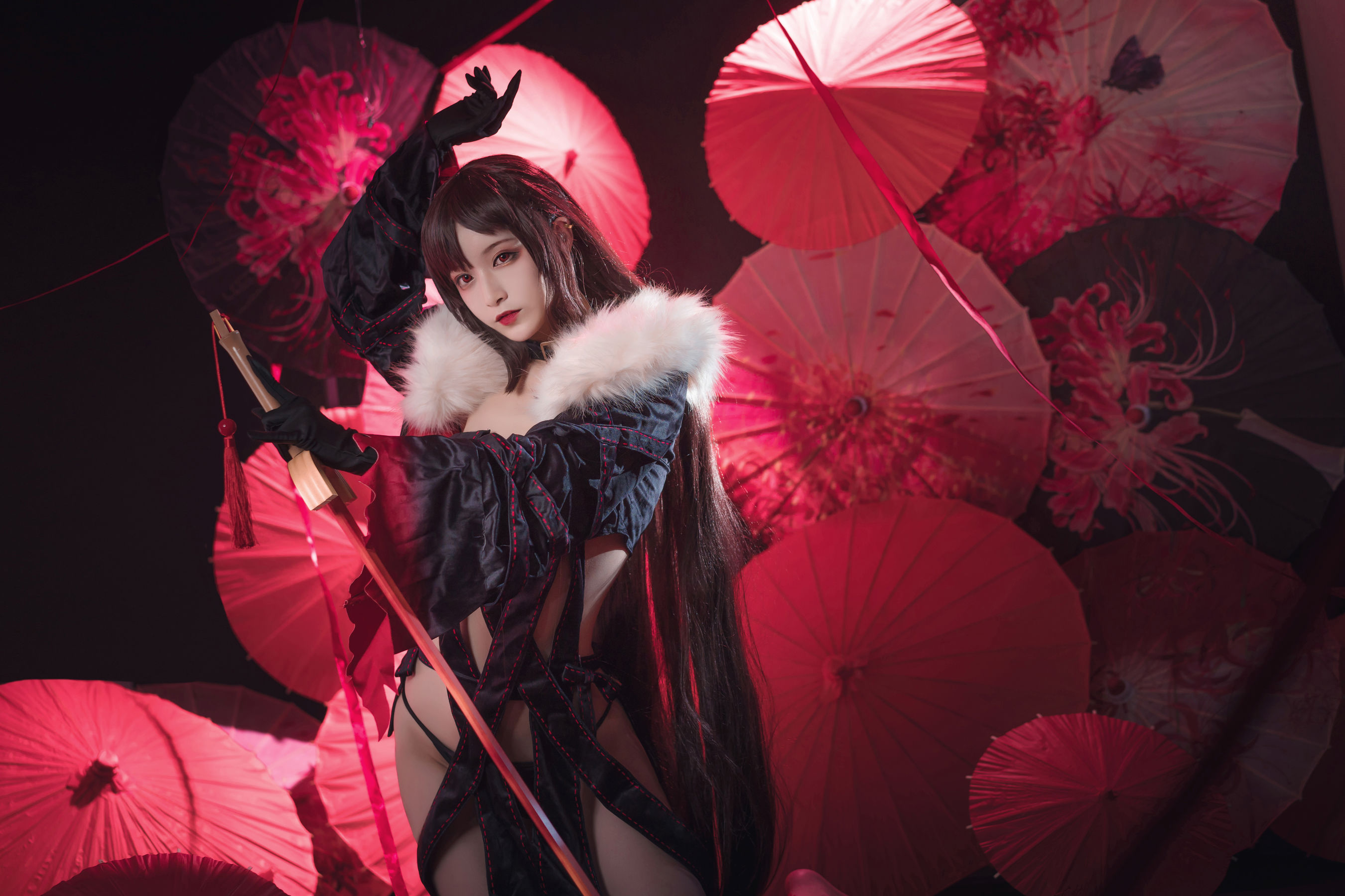 [Cosplay写真] 动漫博主铁板烧鬼舞w - 虞美人