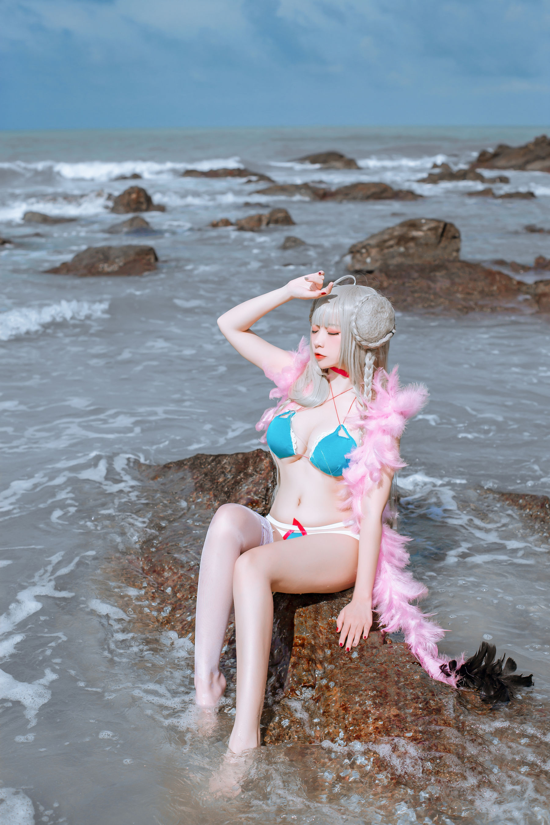 [Cosplay写真] 人气Coser二佐Nisa - 碧蓝可畏泳装