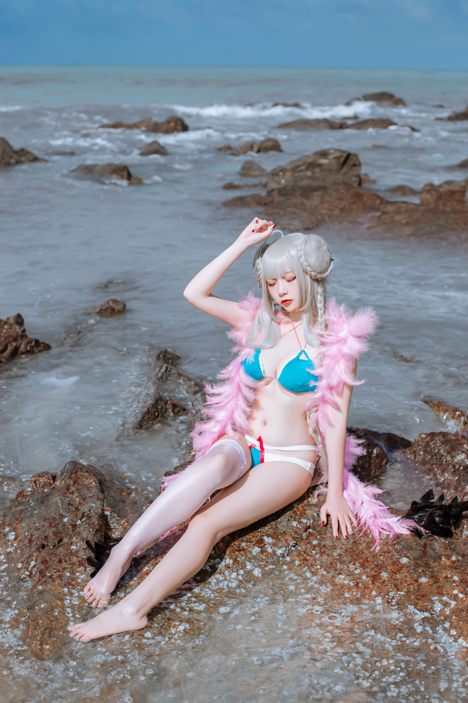 [Cosplay写真] 人气Coser二佐Nisa - 碧蓝可畏泳装