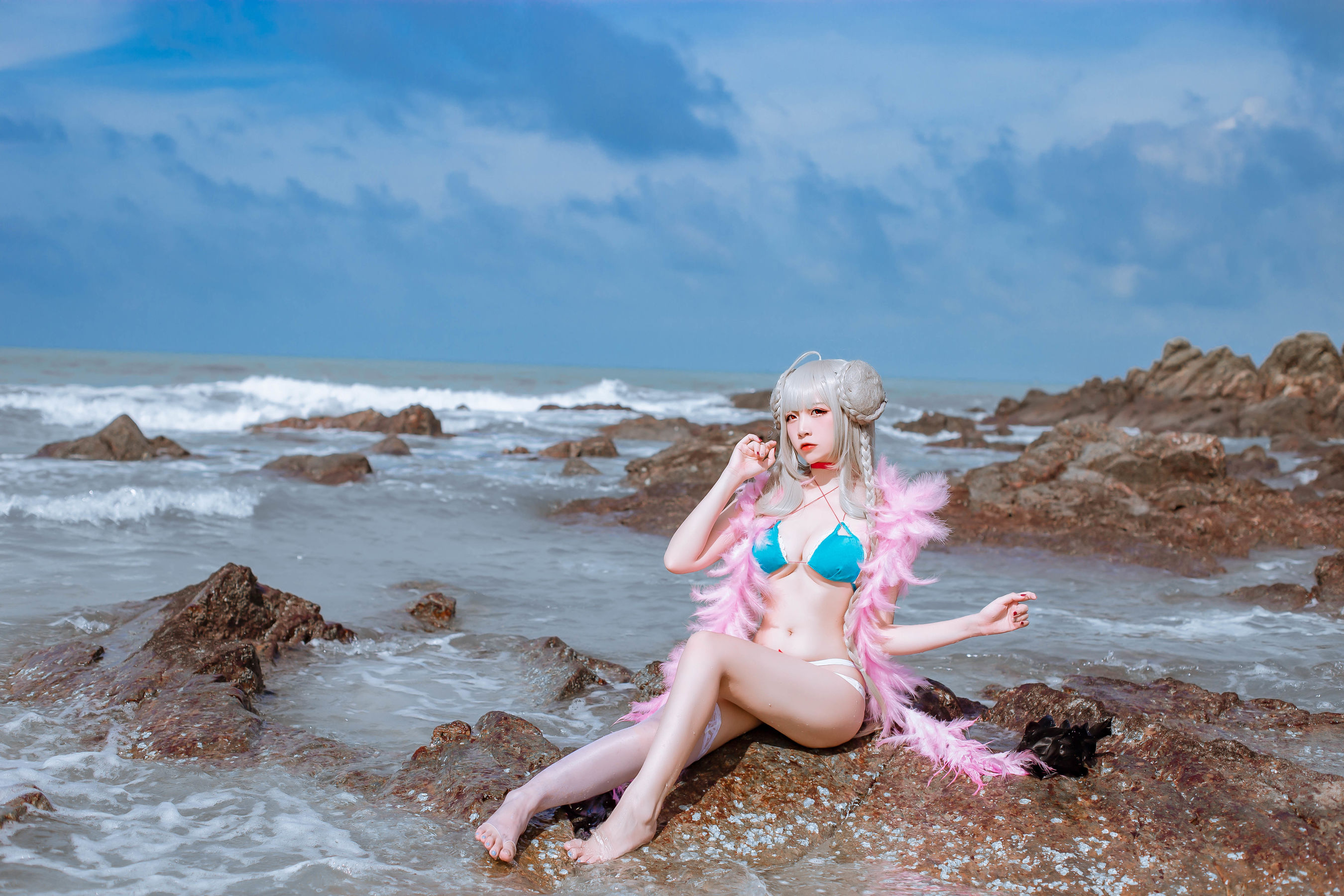 [Cosplay写真] 人气Coser二佐Nisa - 碧蓝可畏泳装