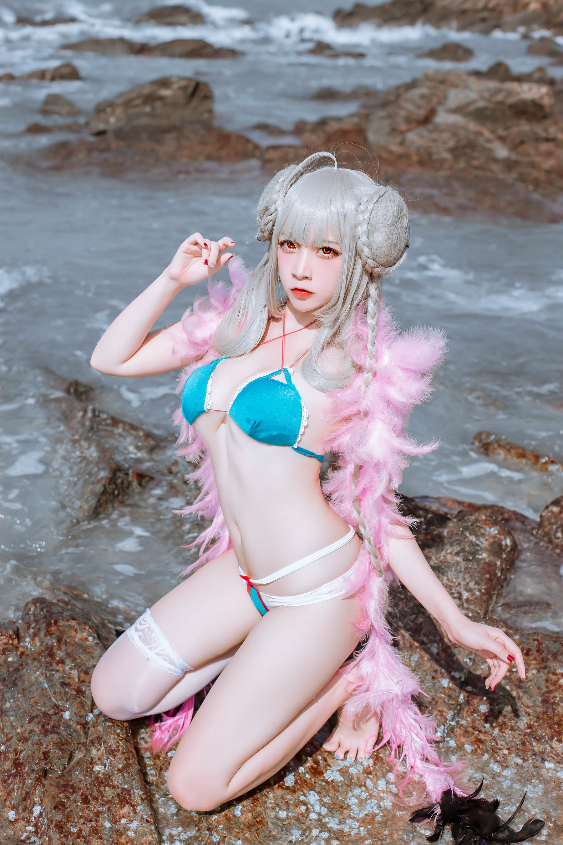 [Cosplay写真] 人气Coser二佐Nisa - 碧蓝可畏泳装