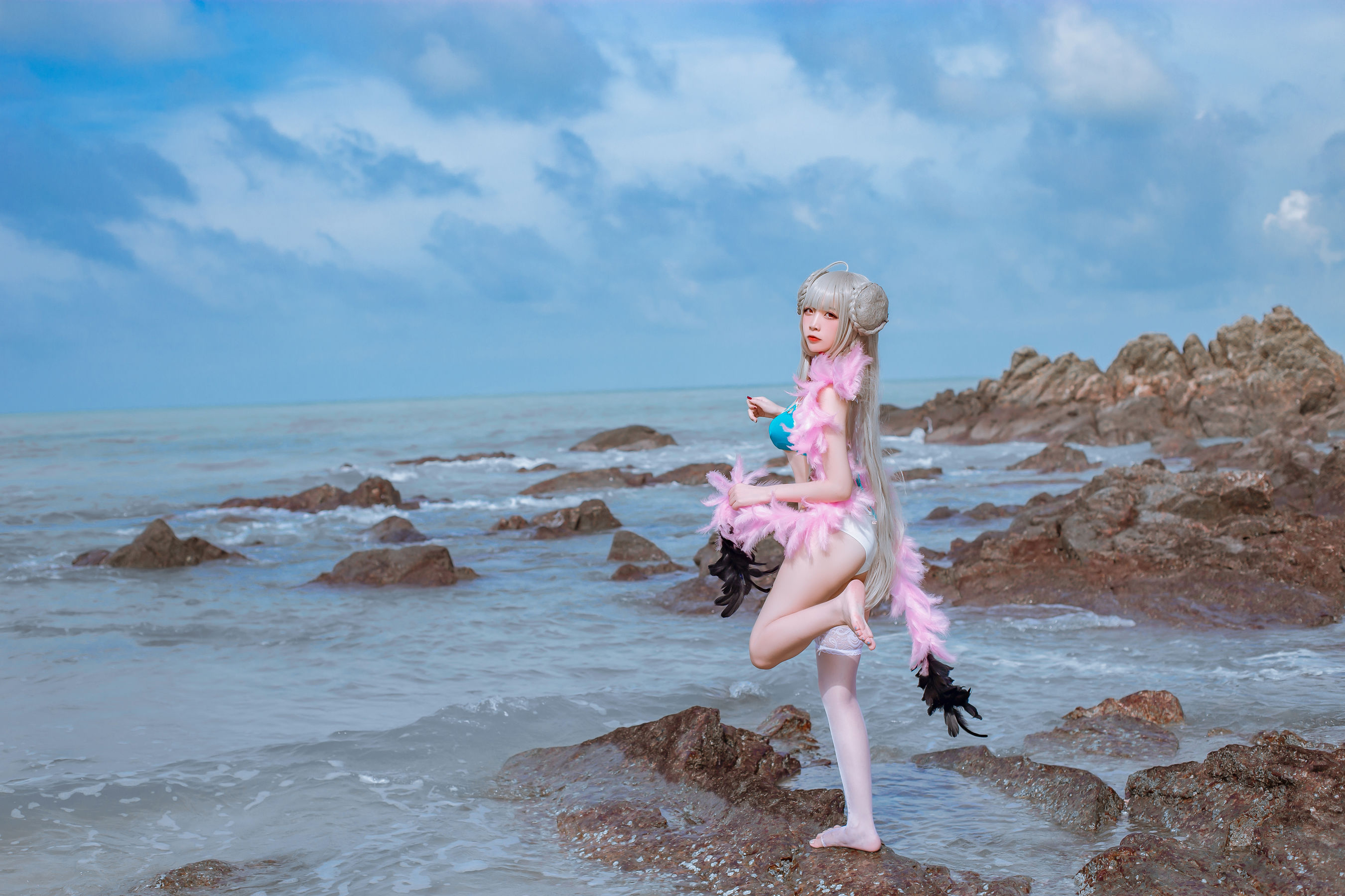 [Cosplay写真] 人气Coser二佐Nisa - 碧蓝可畏泳装