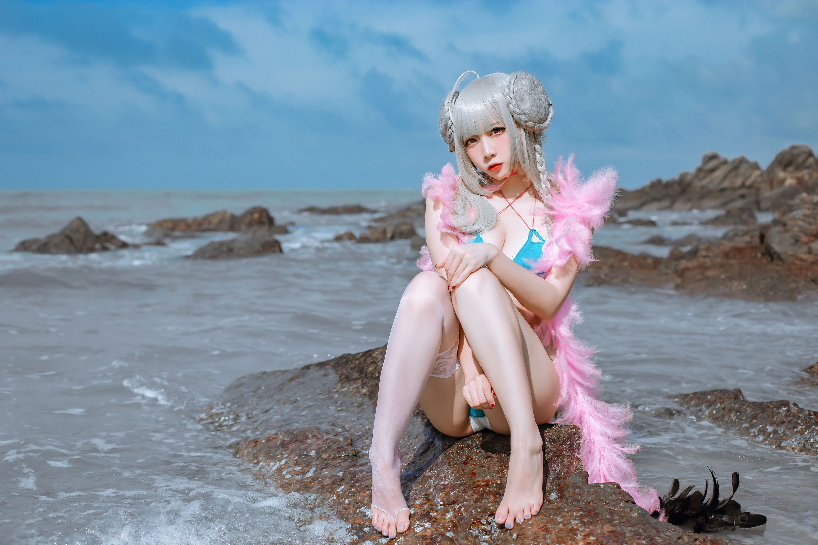 [Cosplay写真] 人气Coser二佐Nisa - 碧蓝可畏泳装