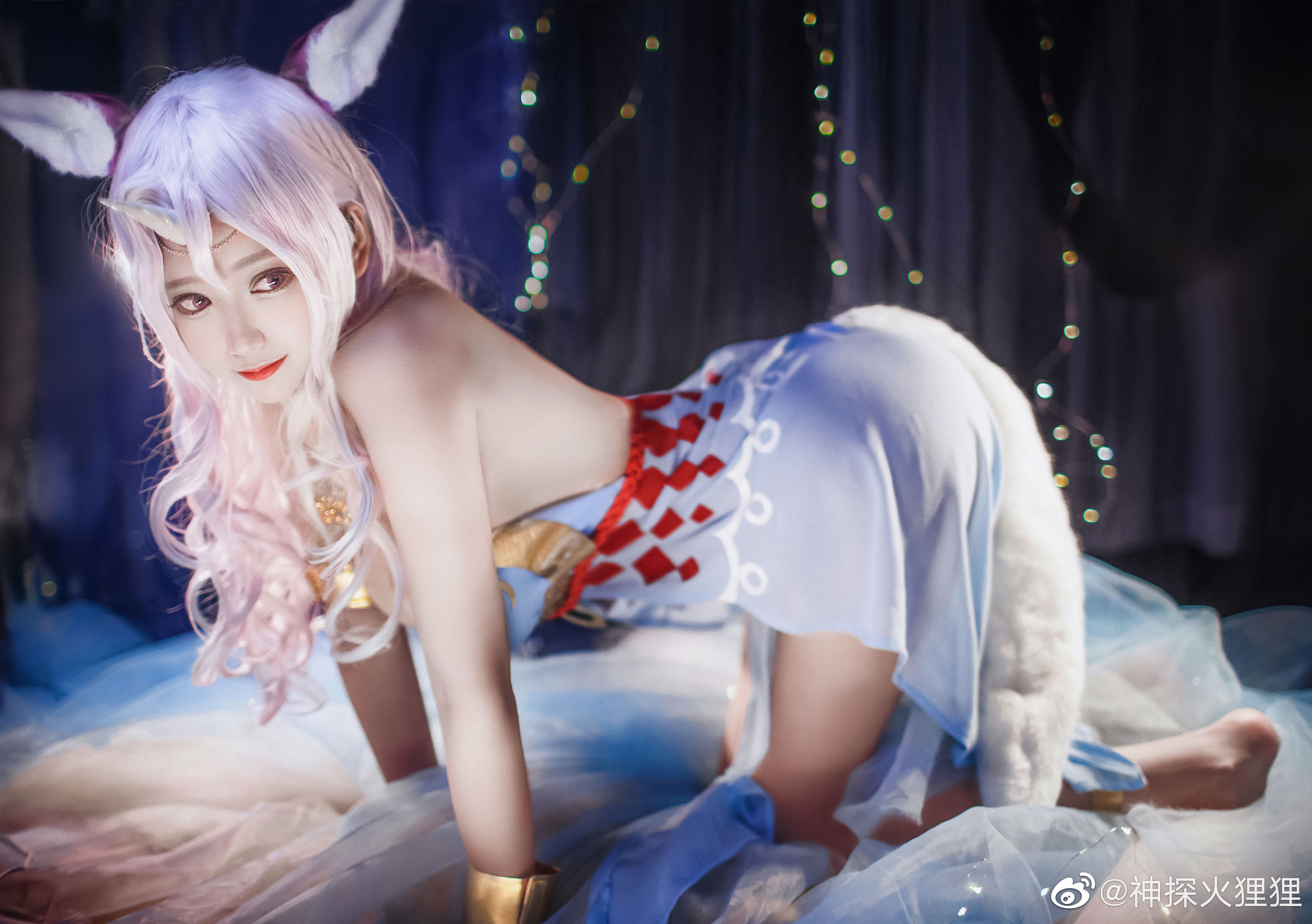 [Cosplay写真] 动漫博主神探火狸狸 - 诺拉・沐恩 睡衣 (双生视界)