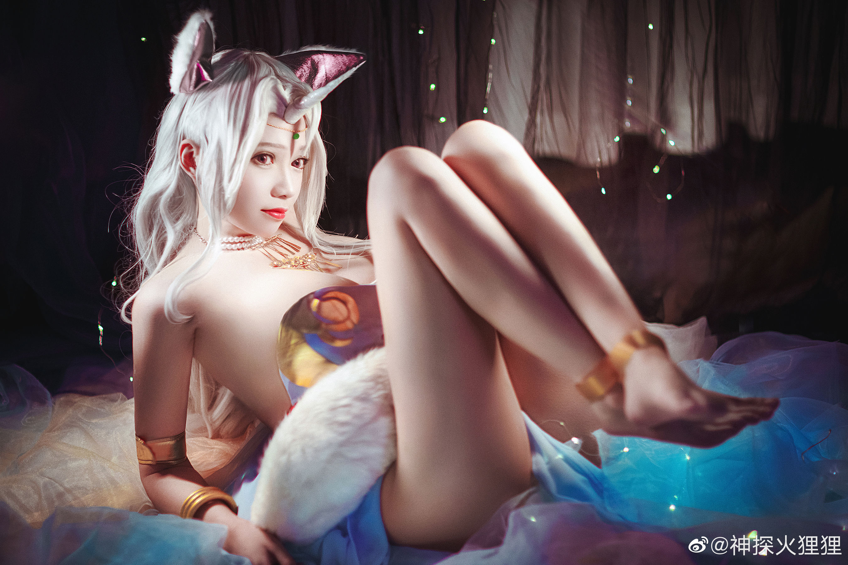 [Cosplay写真] 动漫博主神探火狸狸 - 诺拉・沐恩 睡衣 (双生视界)