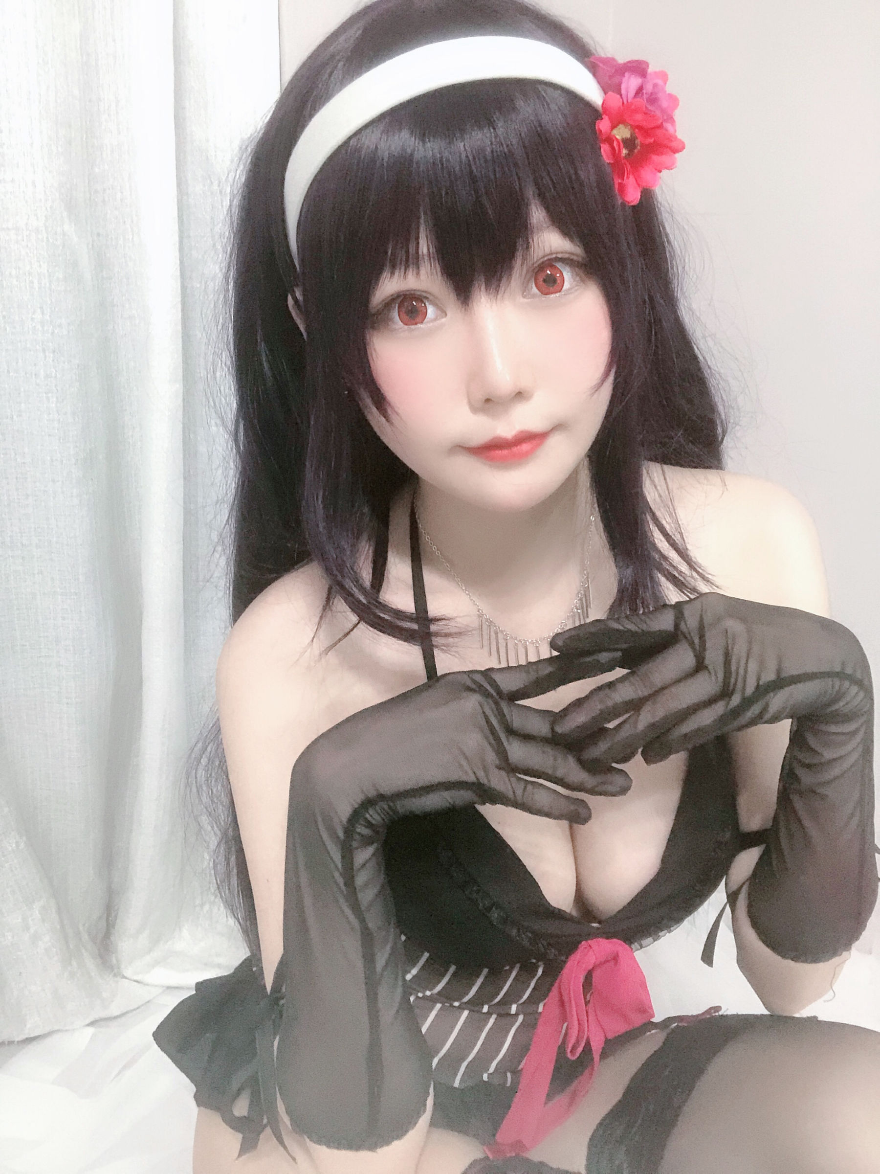 [Cosplay写真] 香草喵露露 - 诗羽学姐睡衣