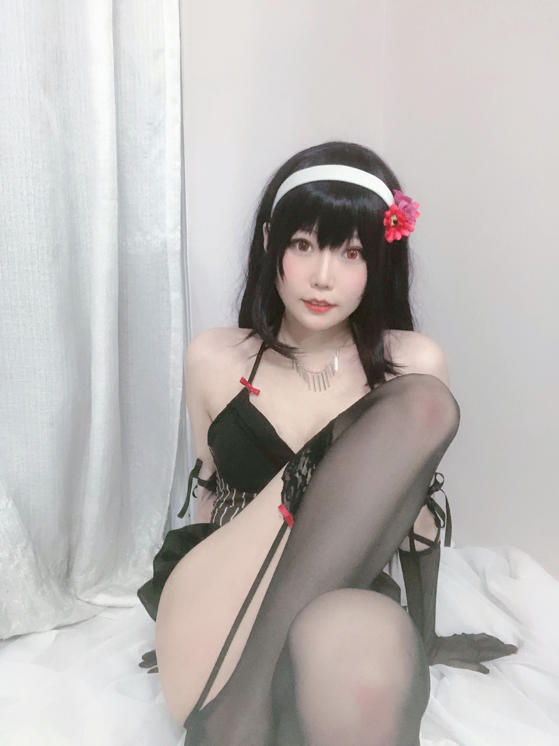 [Cosplay写真] 香草喵露露 - 诗羽学姐睡衣